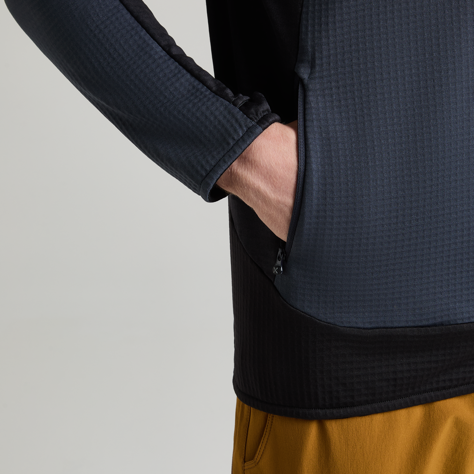 Men's Stretch Color Jumper sage Green/Black