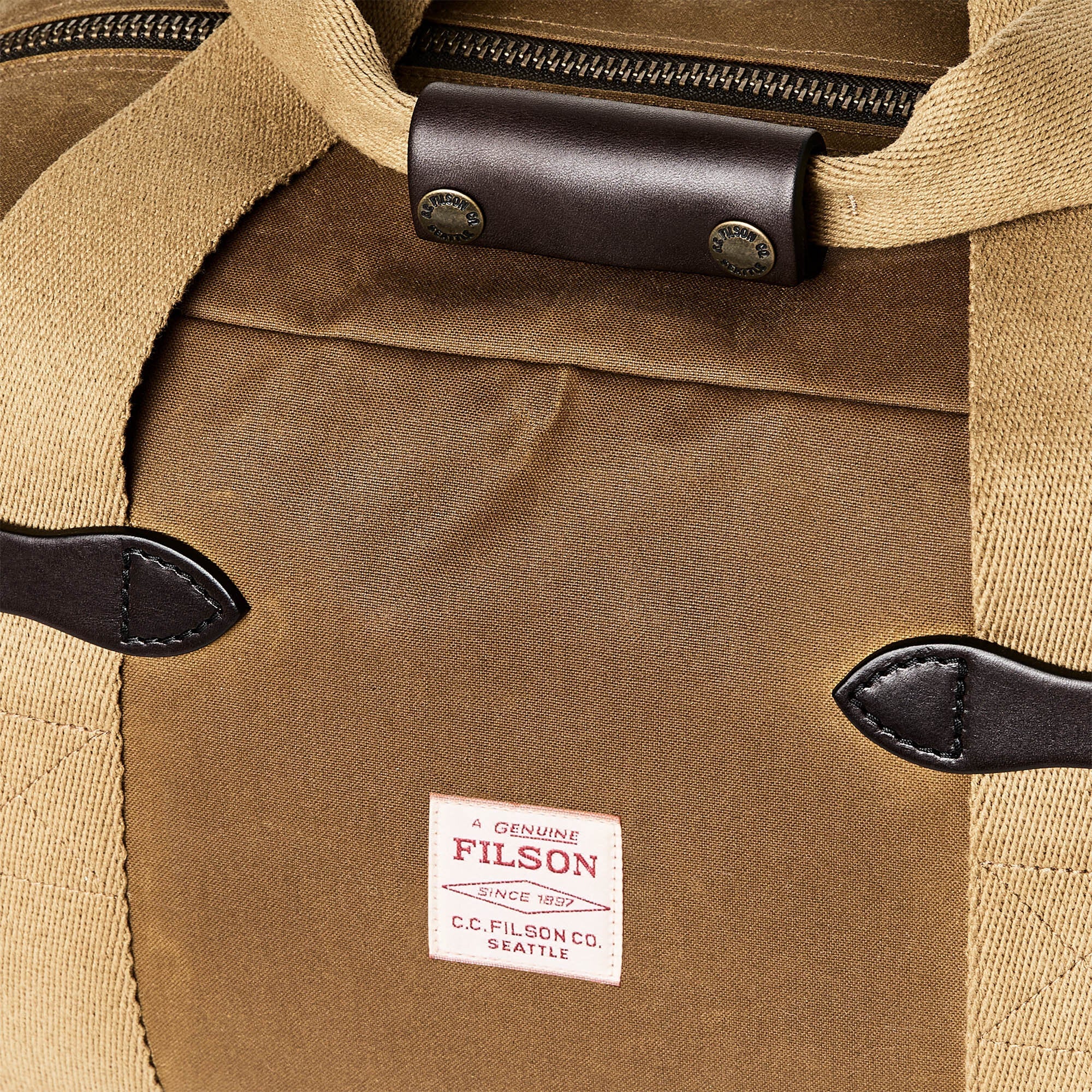 Borsa Tin Cloth Small Dark Tan