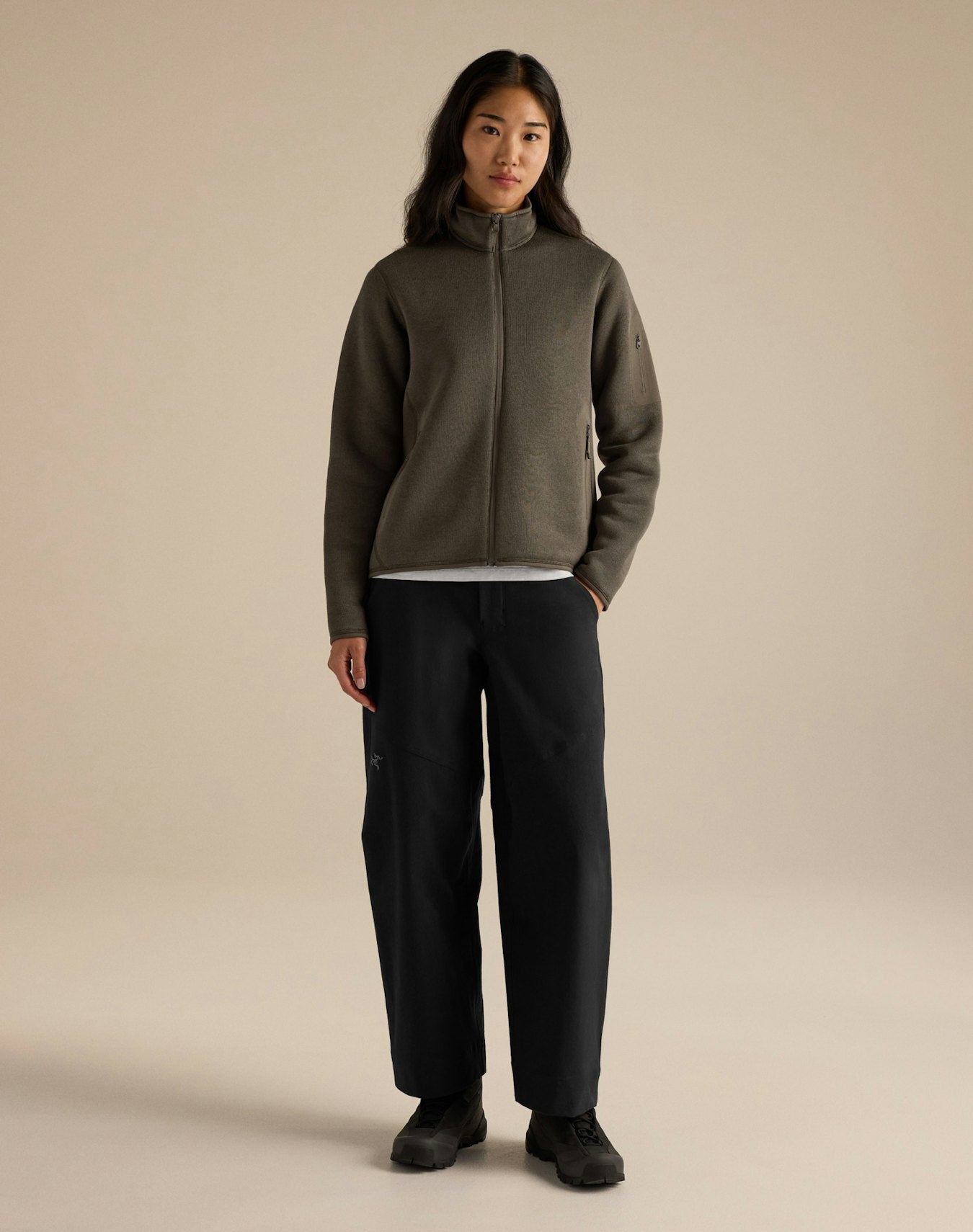 Women's Covert Cardigan Mongoose Heather