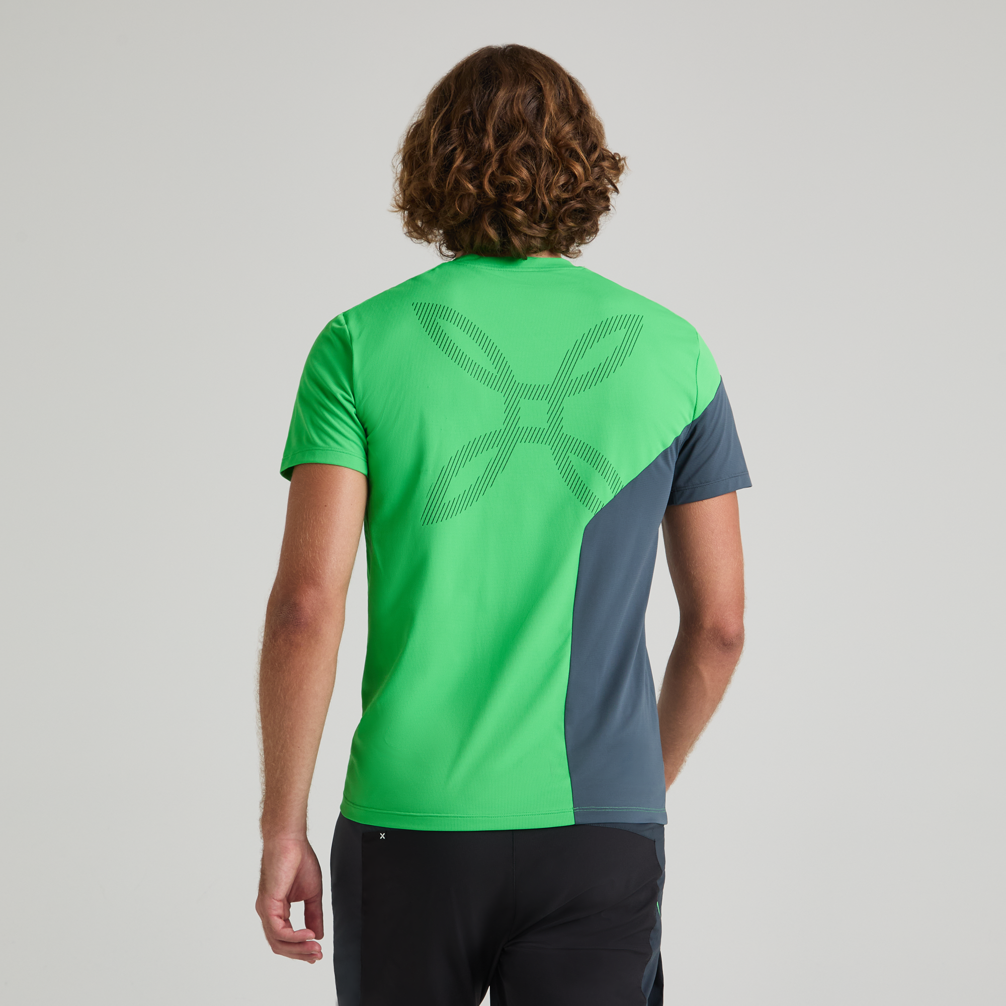 Camiseta Mix-Up Hombre Vibe Green/Piombo