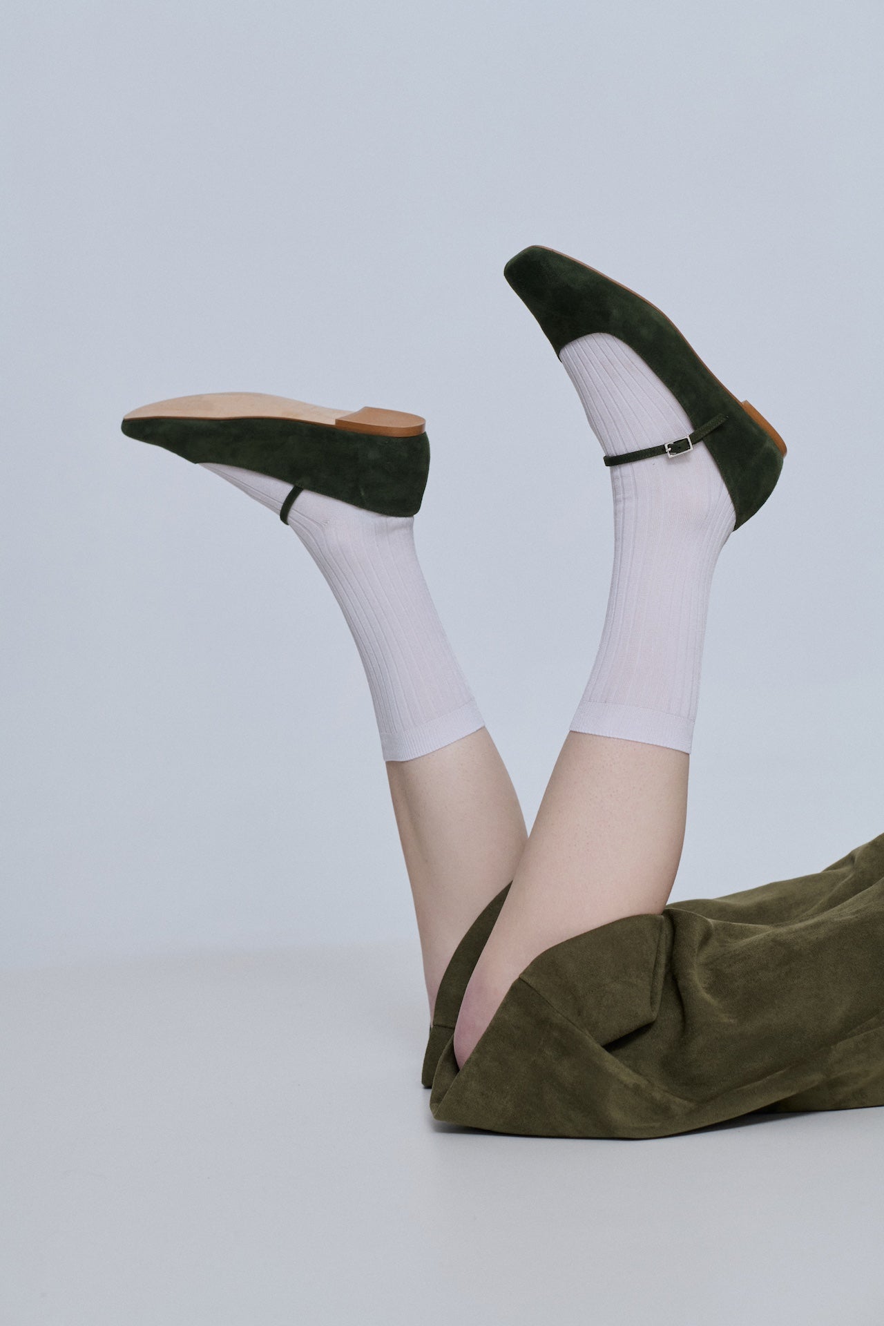 Baskets Julieta Femme Khaki Suede