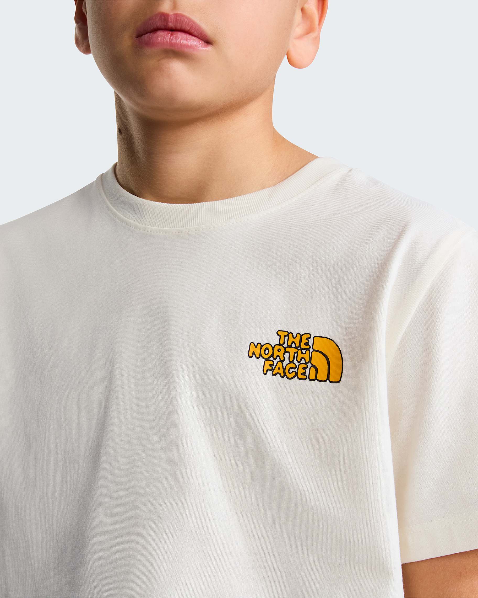 T-shirt Outdoor Graphic Bambino White Dune