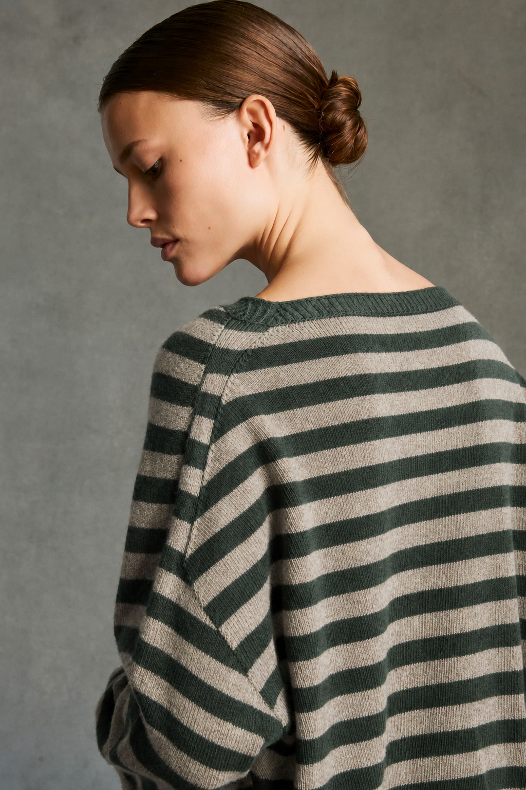 Maglia Vanessa Stripe Donna British/Latte