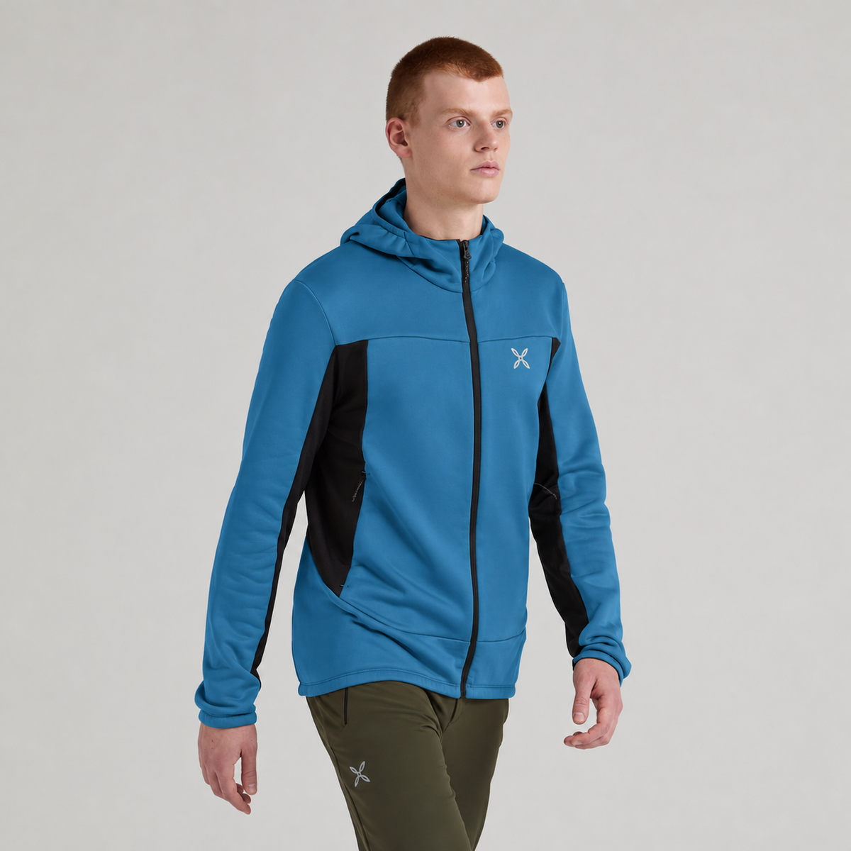 Maglia Pulse Hooded Uomo Steel Blue