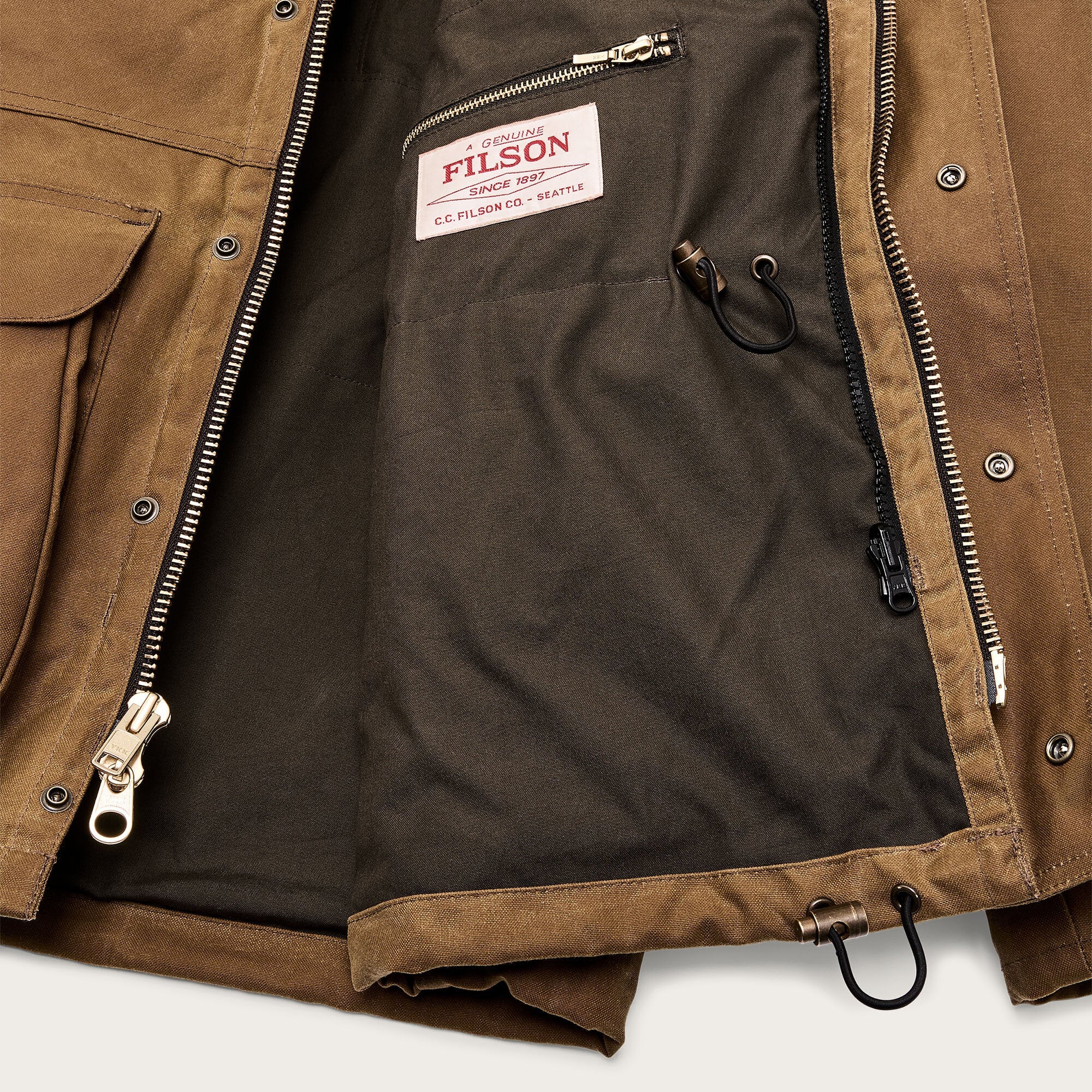 Chaqueta Lined Tin Hombre Dark Tan