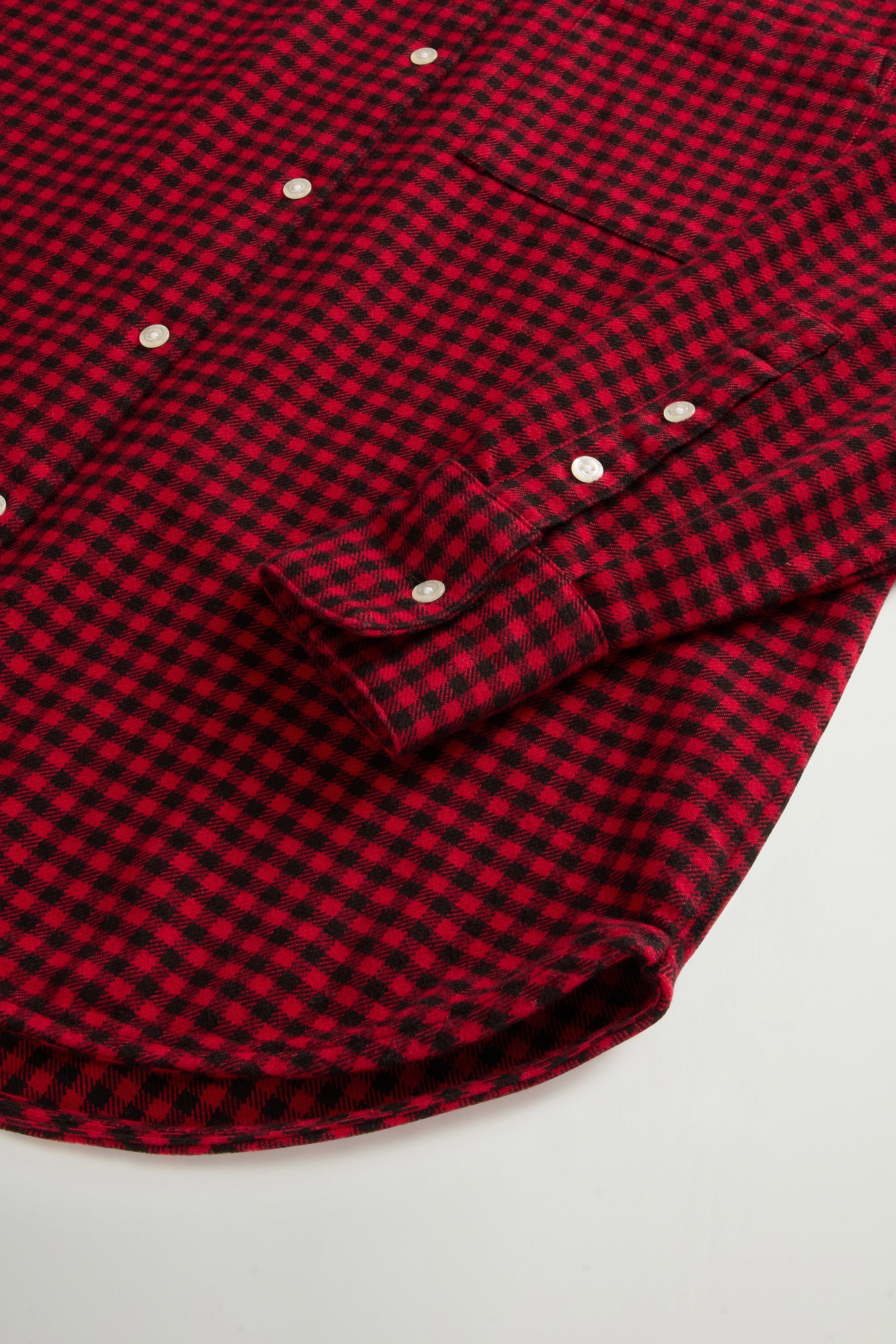 Chemise Heavy Cotton Femme Red Micro Buffalo