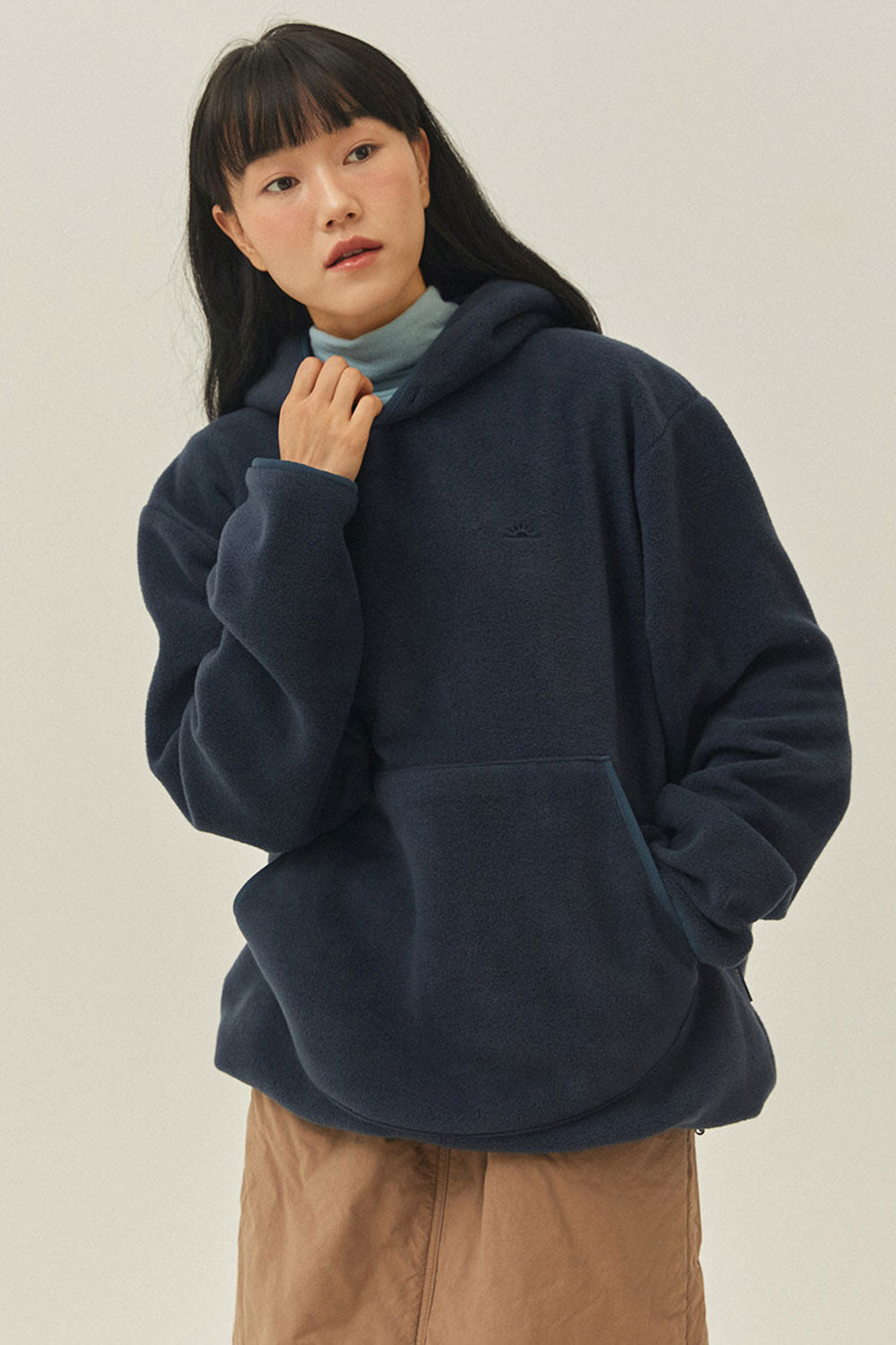 Maglia Sunrise Fleece Hoodie Navy