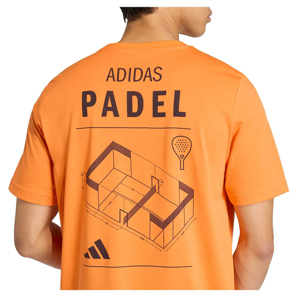 T-shirt Padel Category Graphic Uomo Pure Orange
