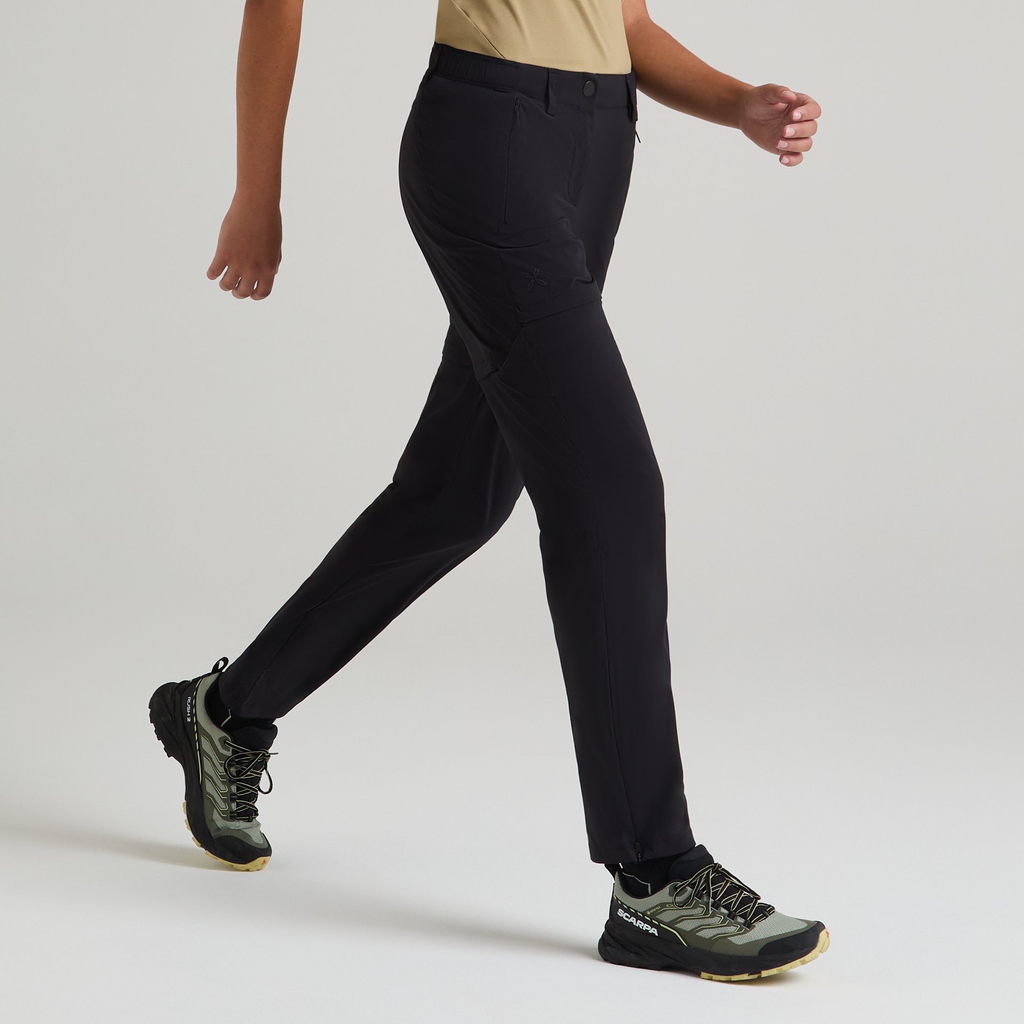 Pantaloni Route Zip Off Donna Desert Beige