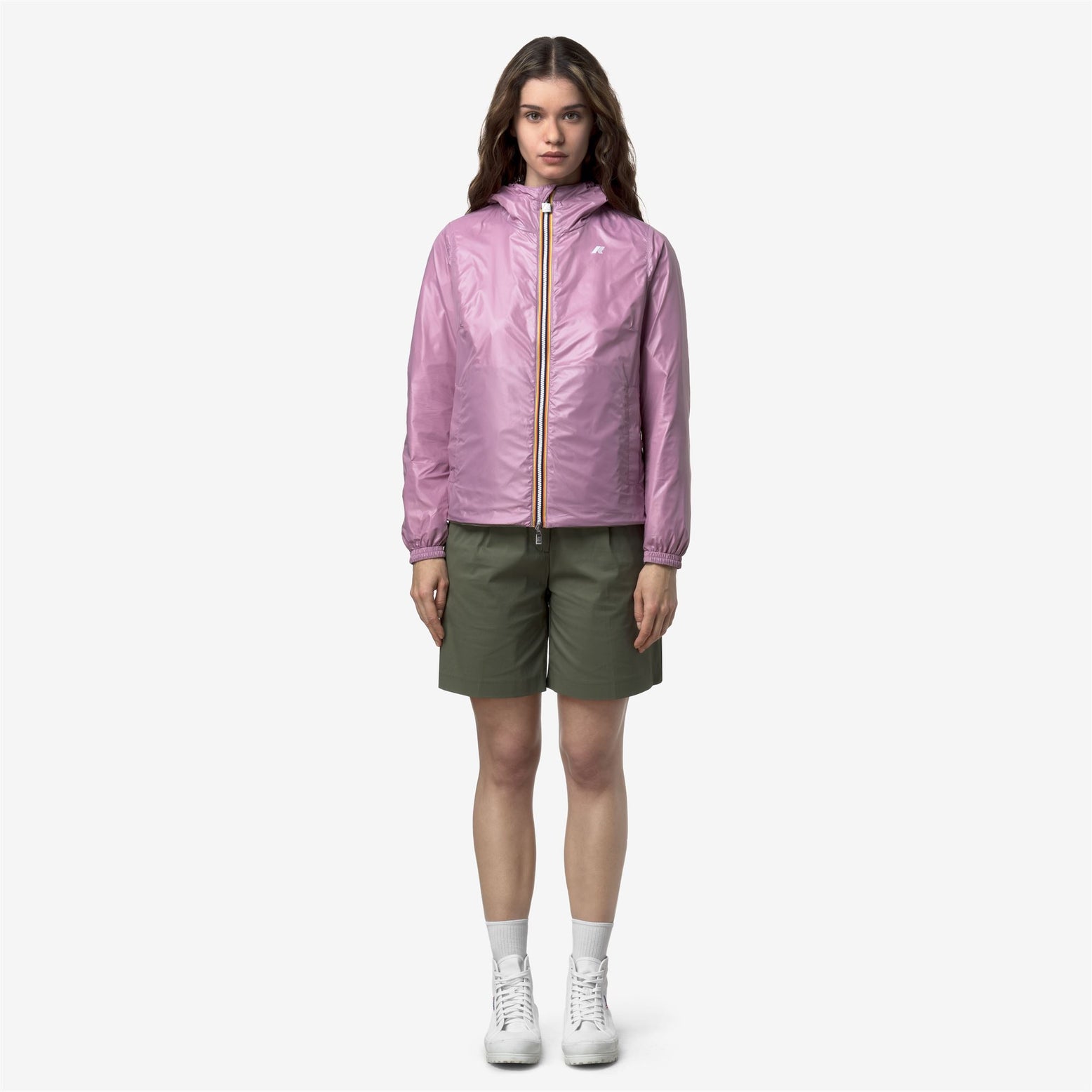 Chaqueta Lil 2.0 Plus.2 Reversible Mujer Green Lichen/Violet Glicine