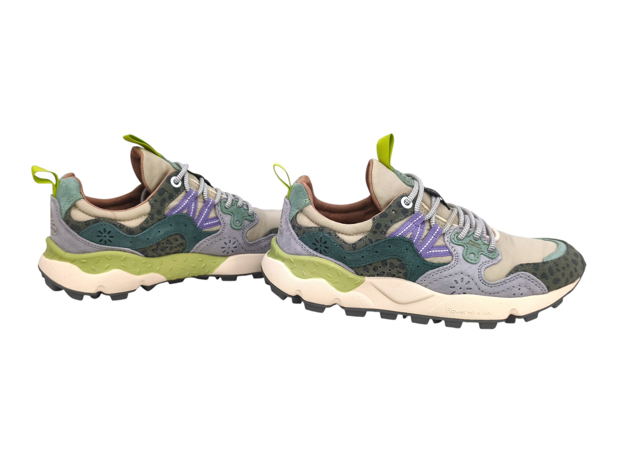 Scarpe Yamano 3 Animalier Donna Taupe/Green Bottle