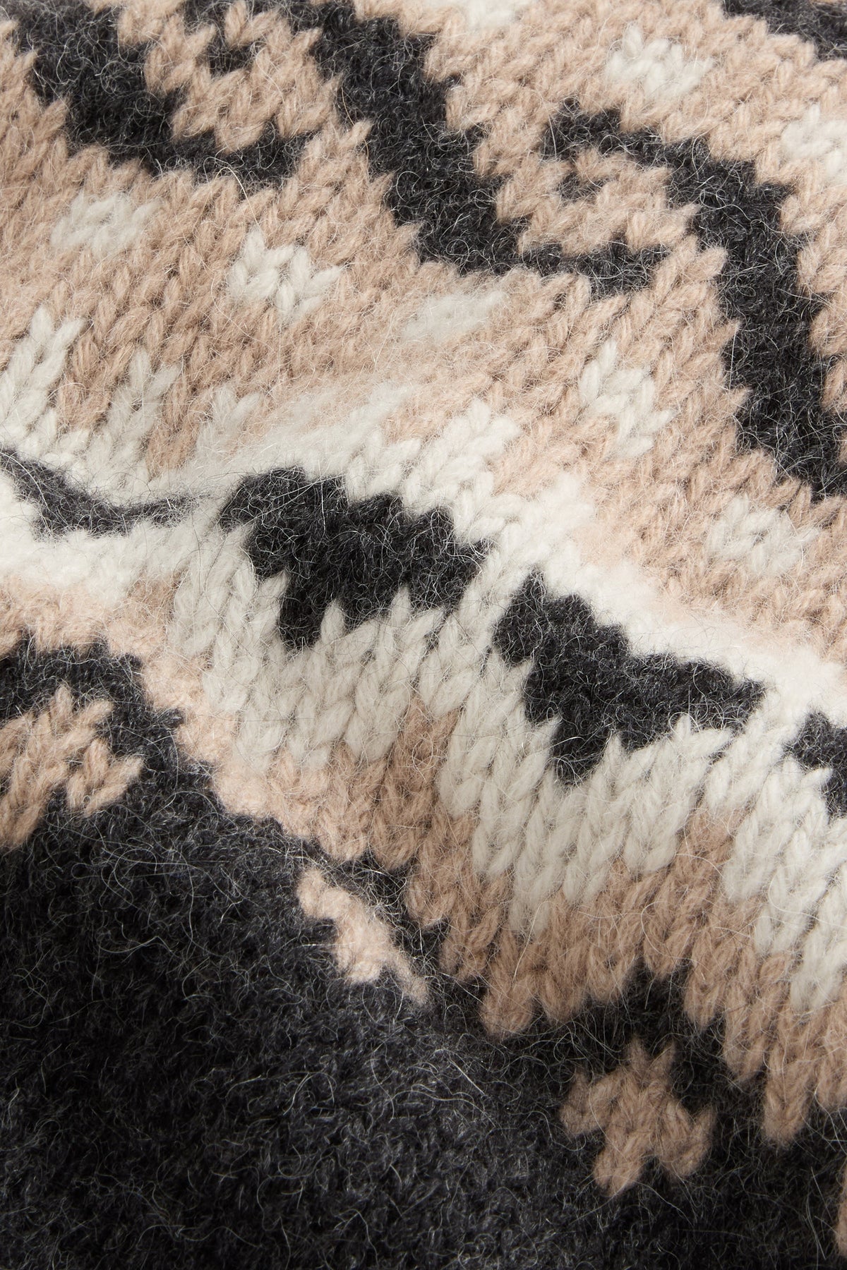 Mann Fair Isle Pullover Charcoal Grey