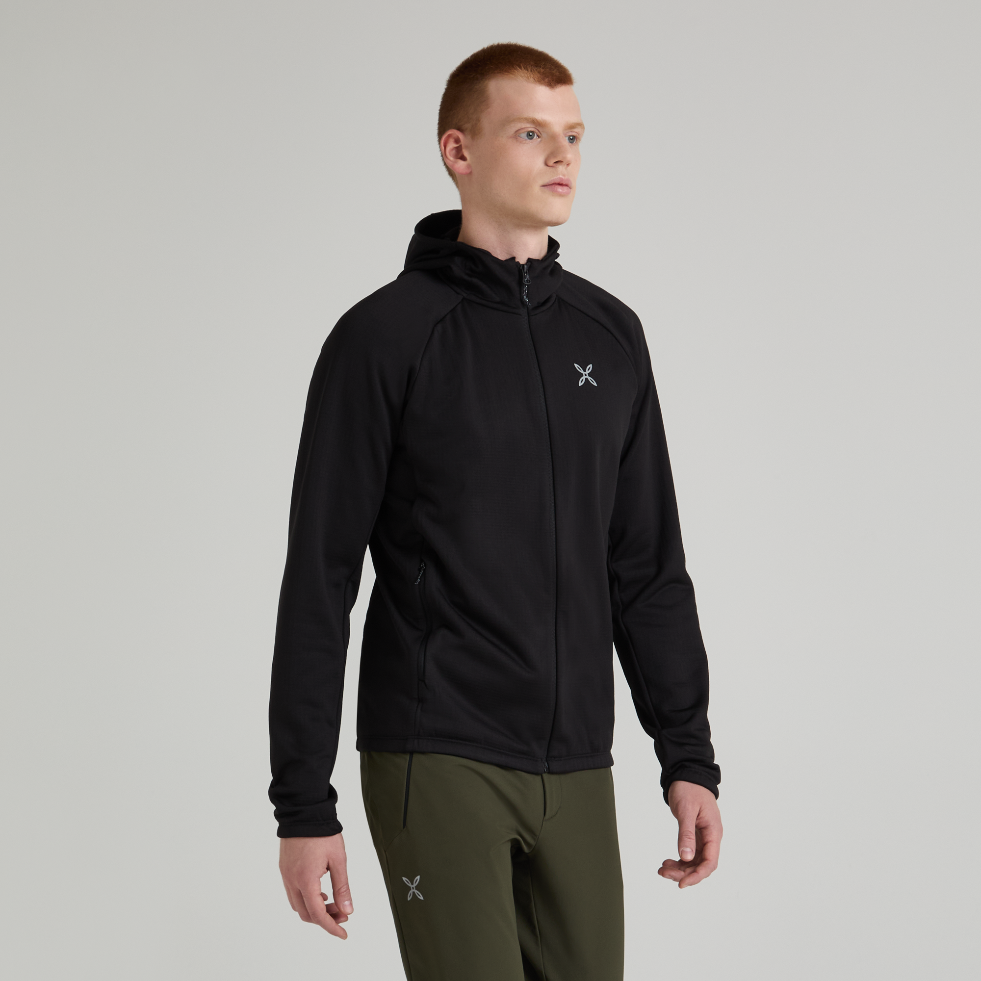 Pull Fadis Grid Hooded Homme Vibe Green