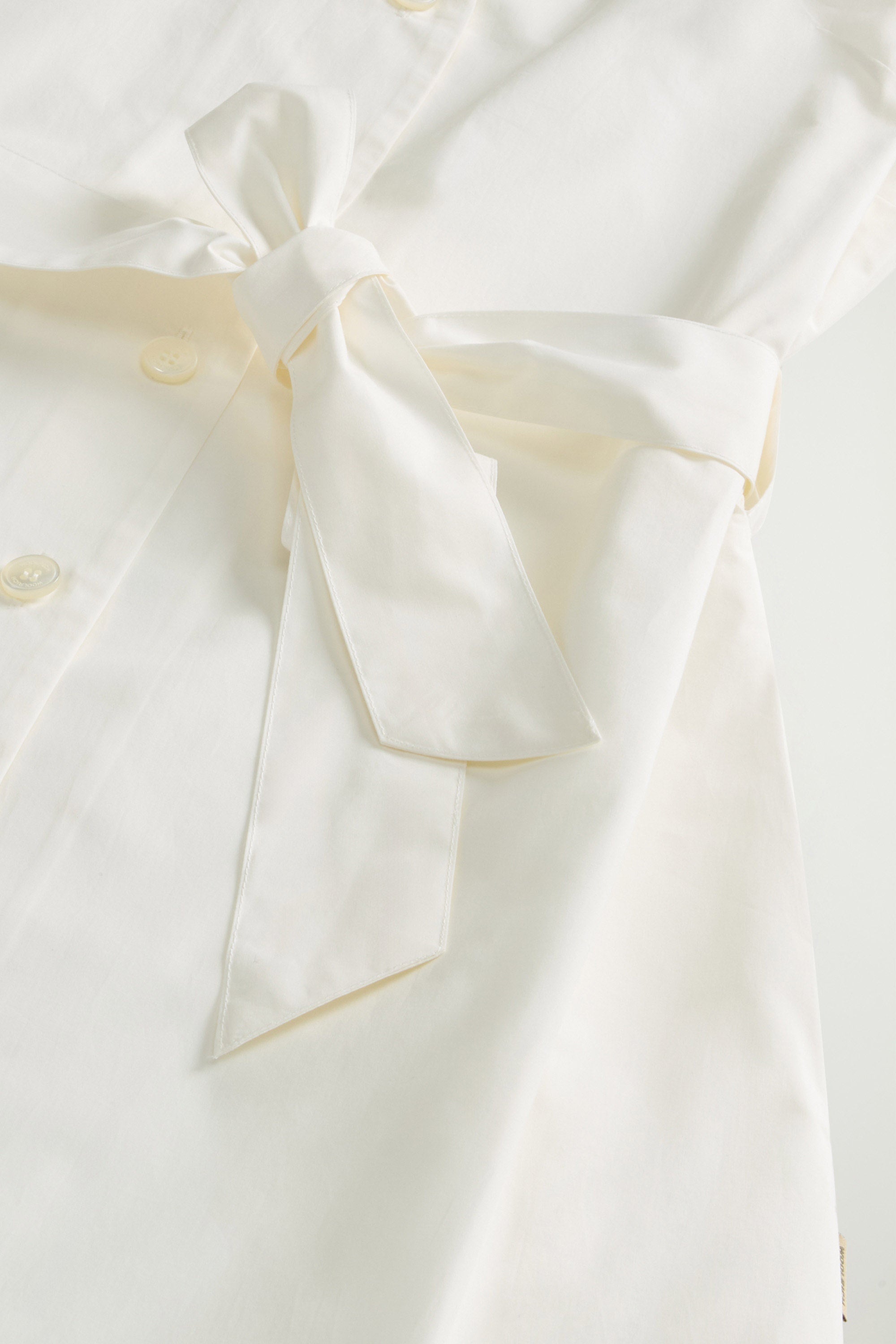 Women's Chemisier Poplin Cotton Dress Arctic White