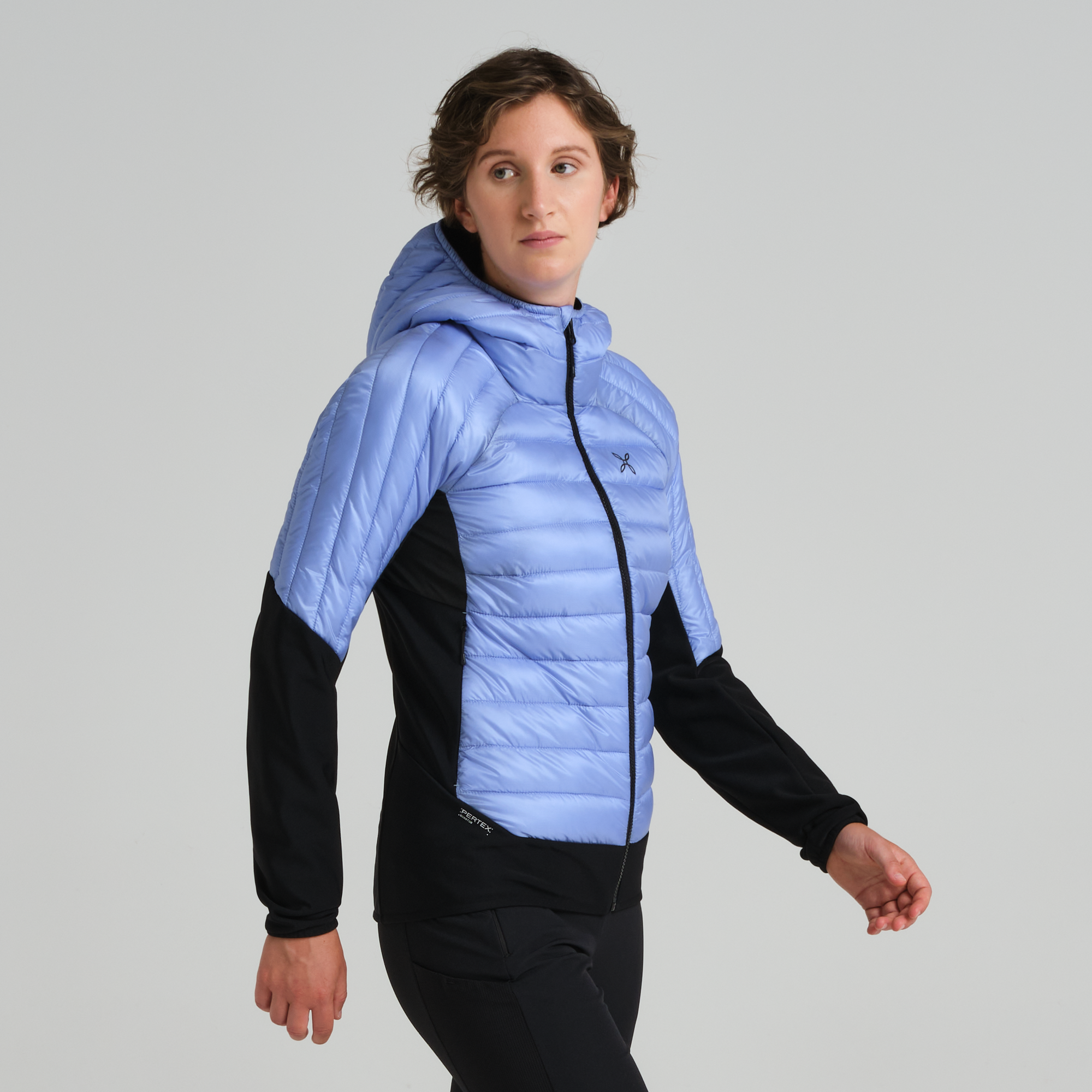 Doudoune Peak Hybrid Hooded Femme Bright Teal