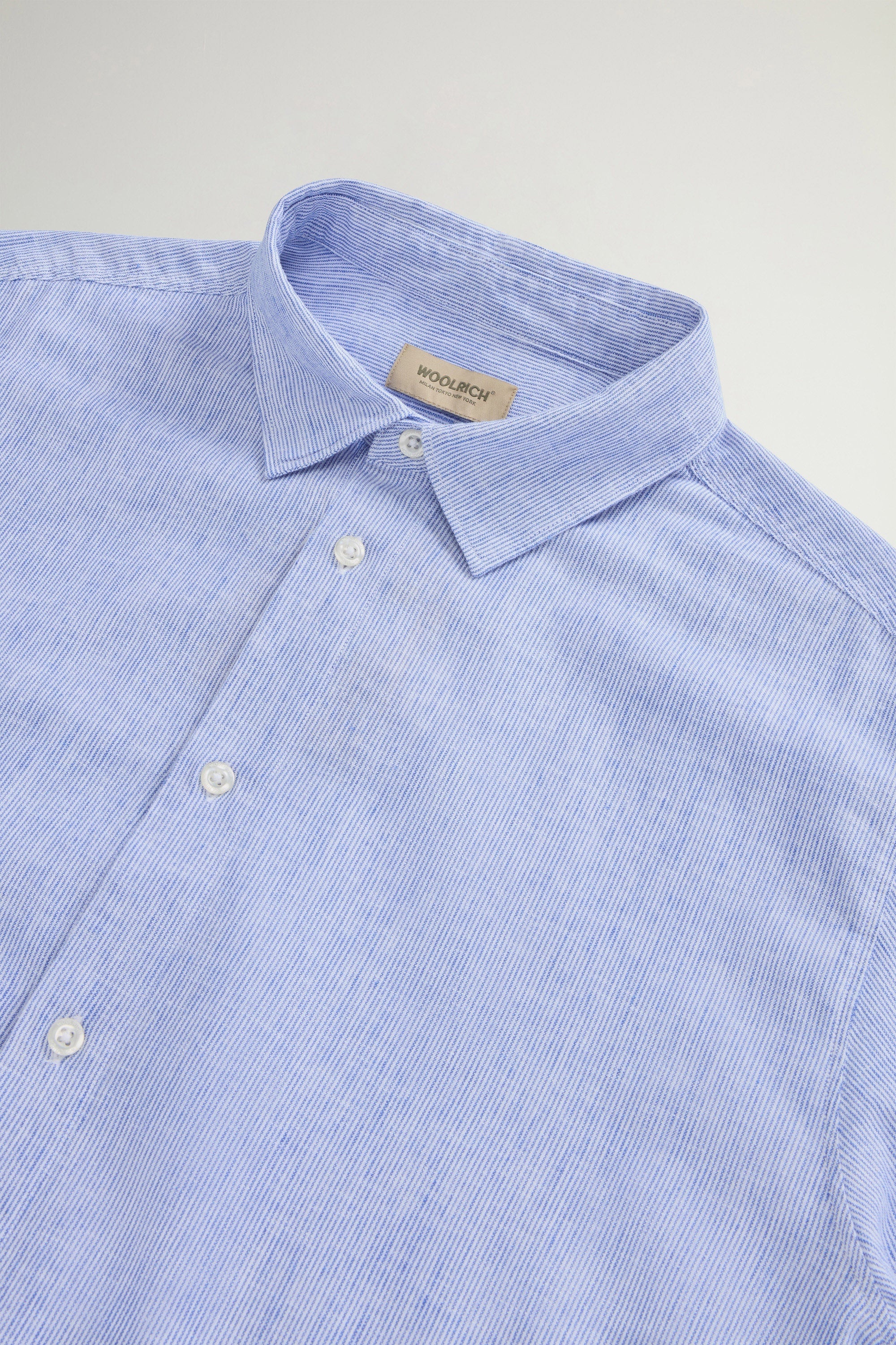 Camisa Linen Stripe Hombre Grisaille