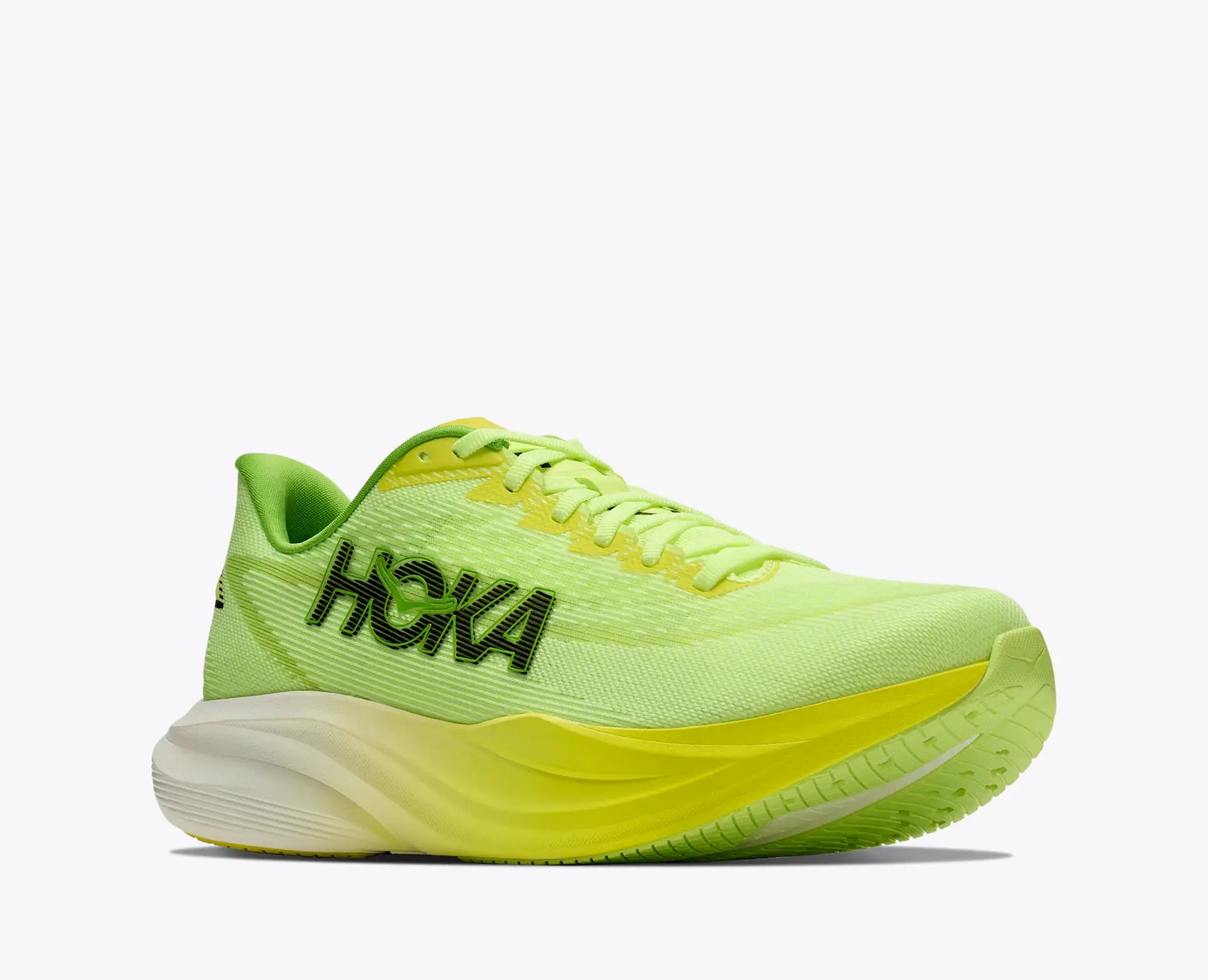 Mann Mach 7 Schuhe Neon Yuzu/Hoka Citrus