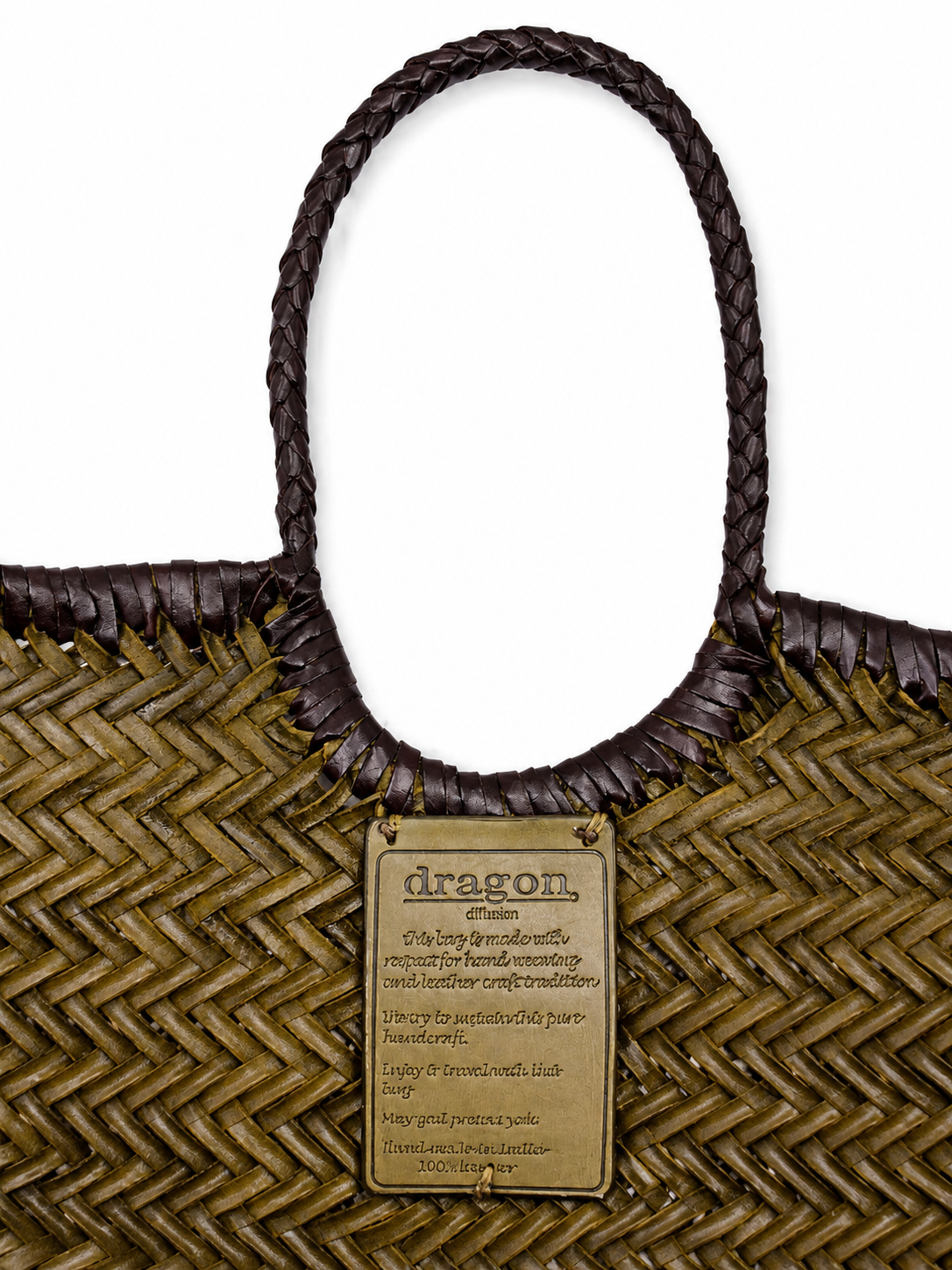 Frau Nantucket Small Handtasche Khaki/Dark Brown