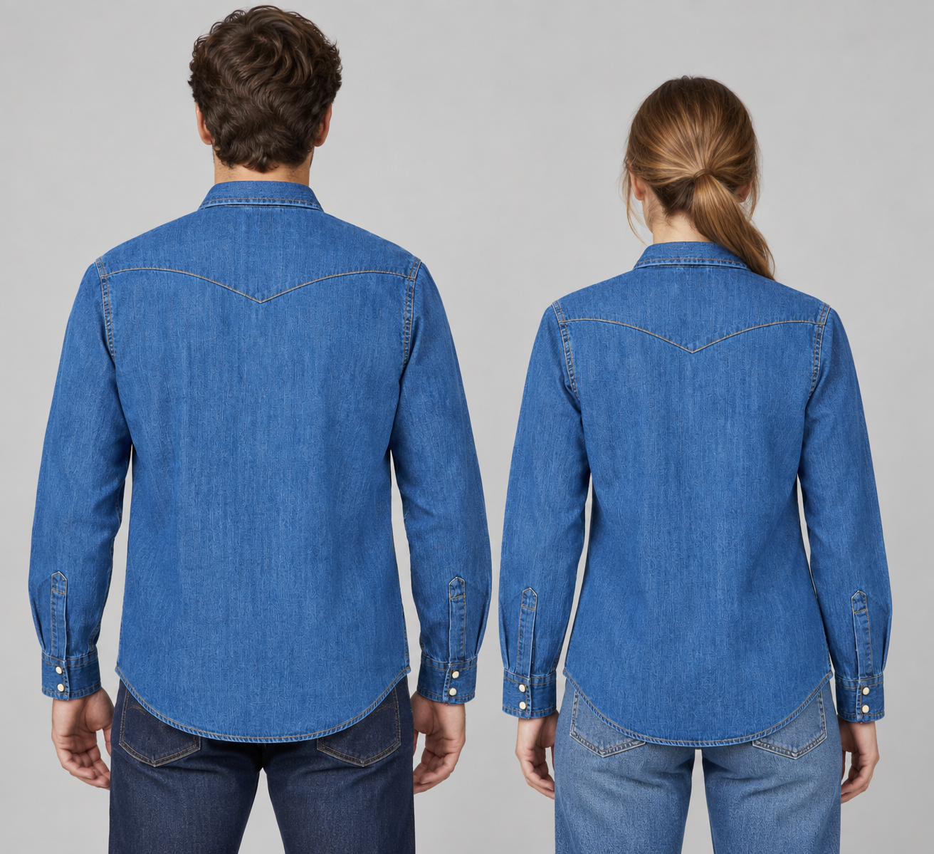 Martin Hemd Mid Wash Denim