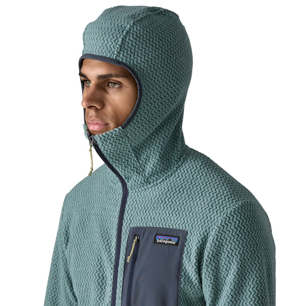 Men's R1 Air Full-Zip Hoody Sweater Blue Sage