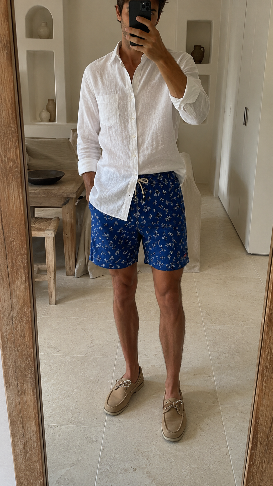 Camicia Paul Linen Uomo Bianca
