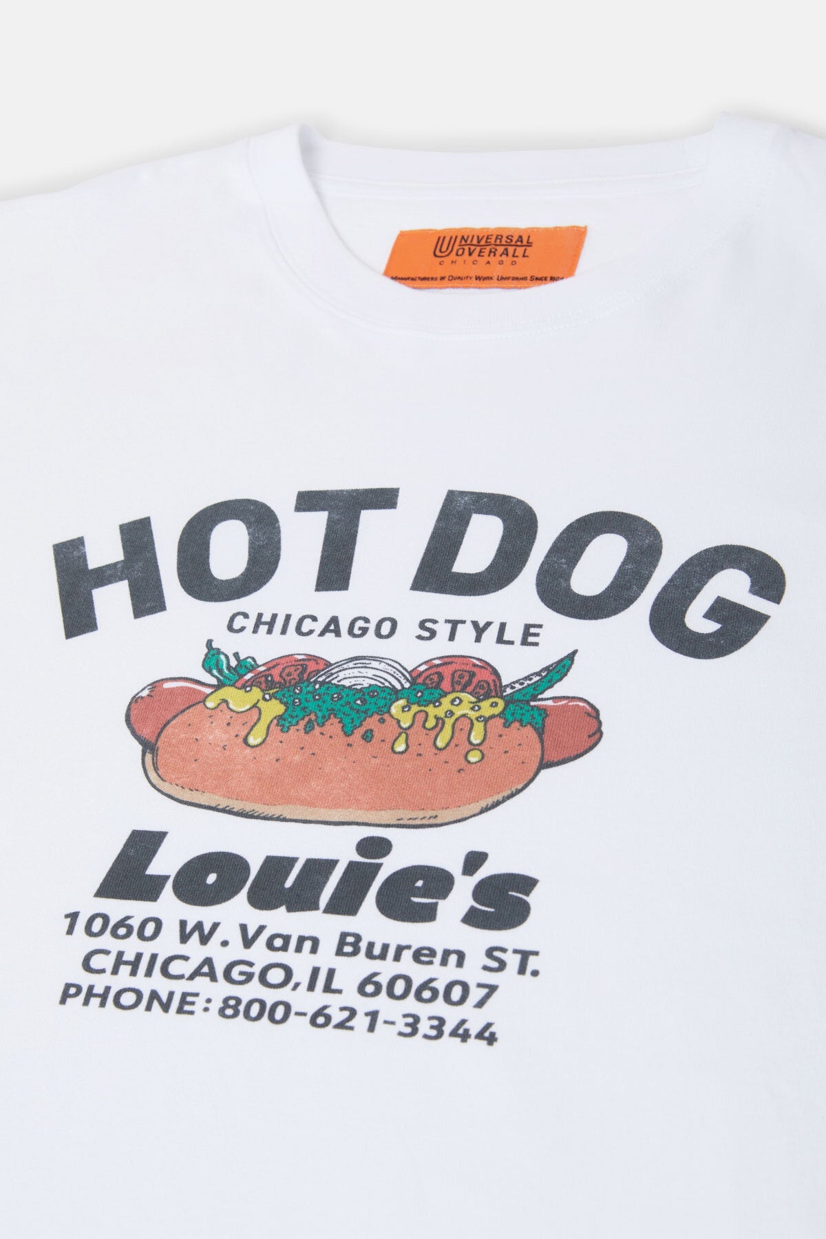 T-shirt Hot Dog Homme White