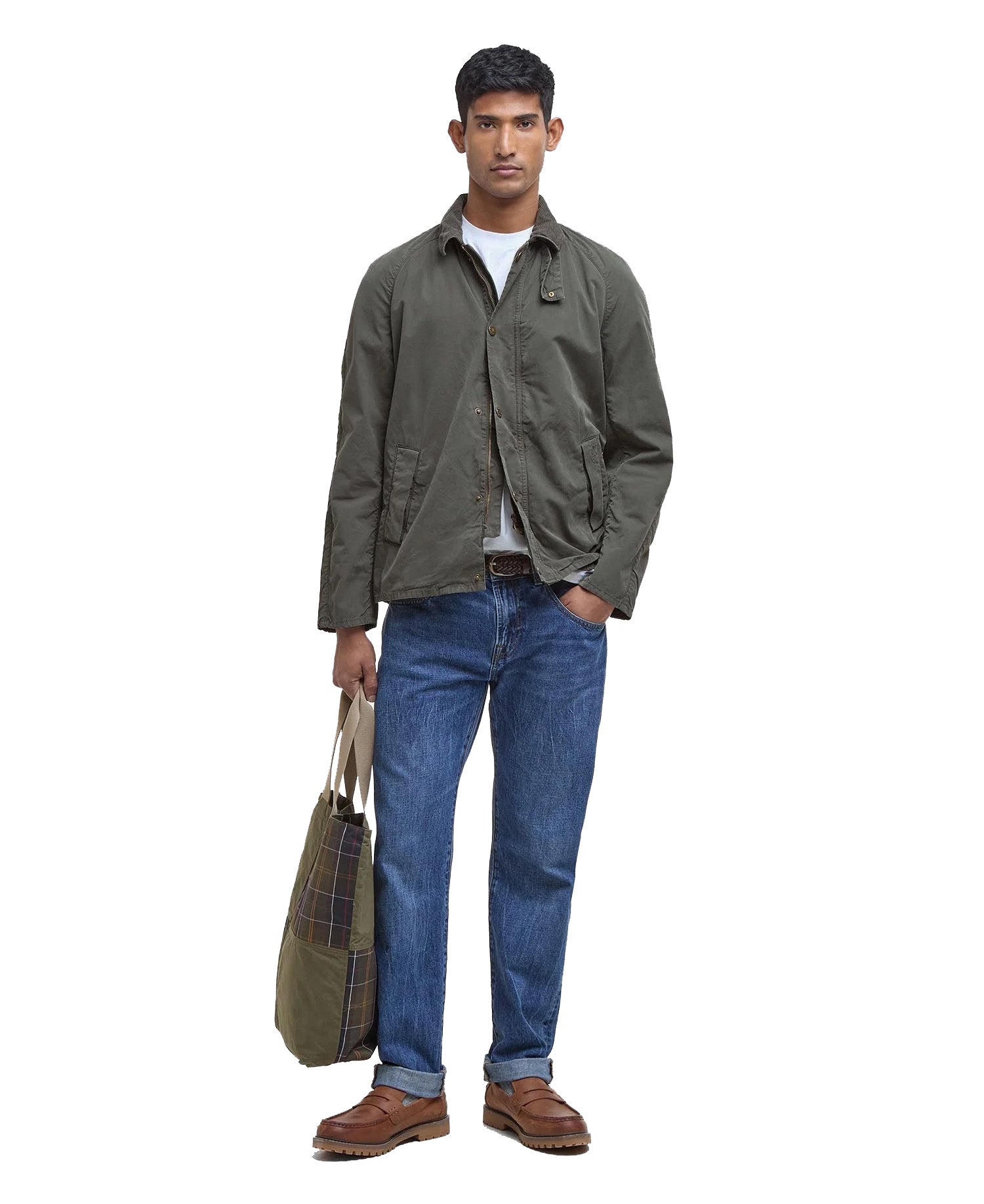 Giacca Traker Casual Uomo Olive