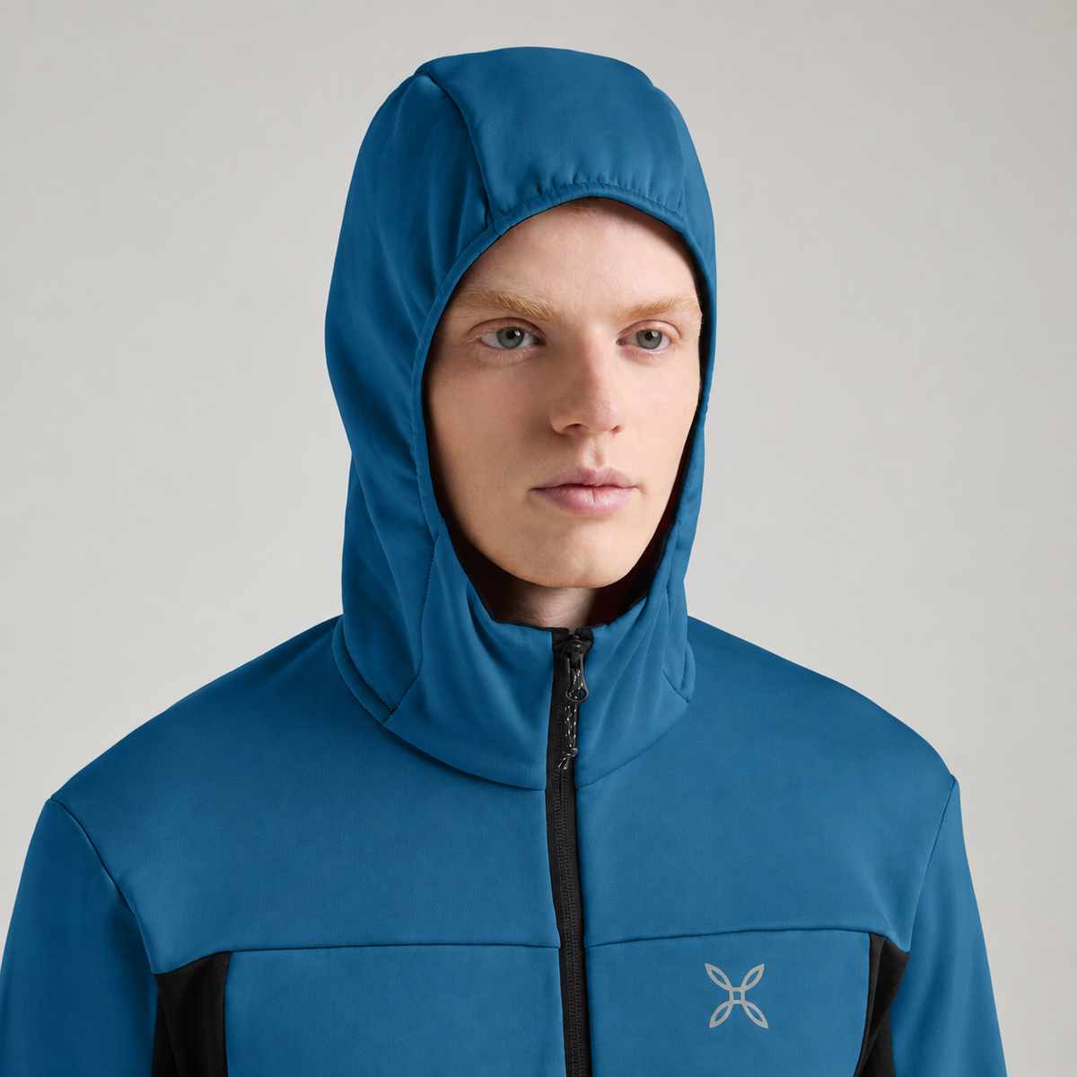Maglia Pulse Hooded Uomo Steel Blue
