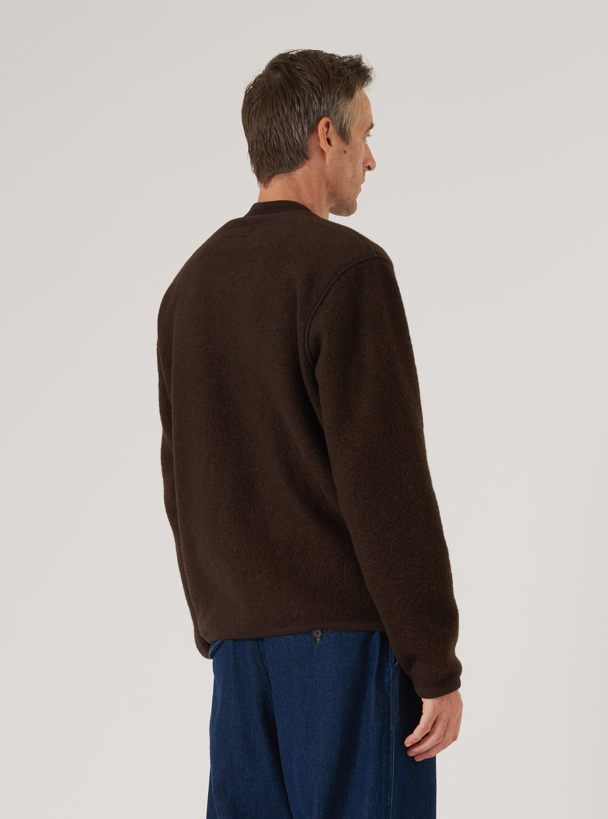 Giacca Zip Bomber Uomo Brown