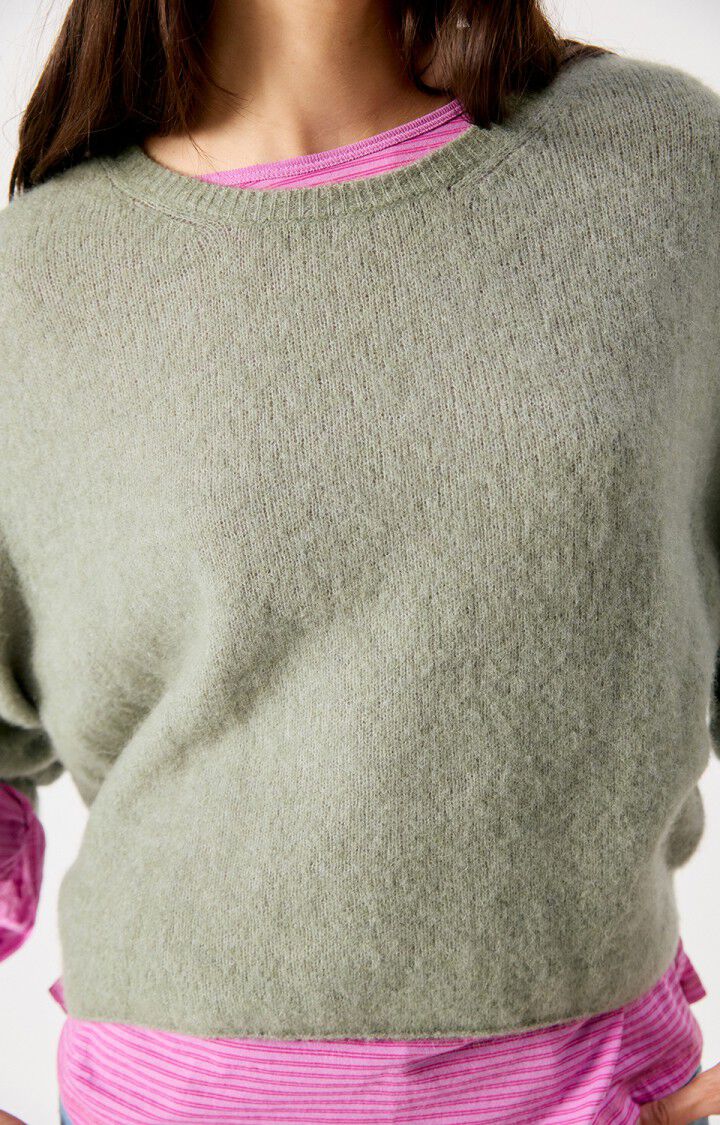 Frau Vitow Pullover Kaki Melange