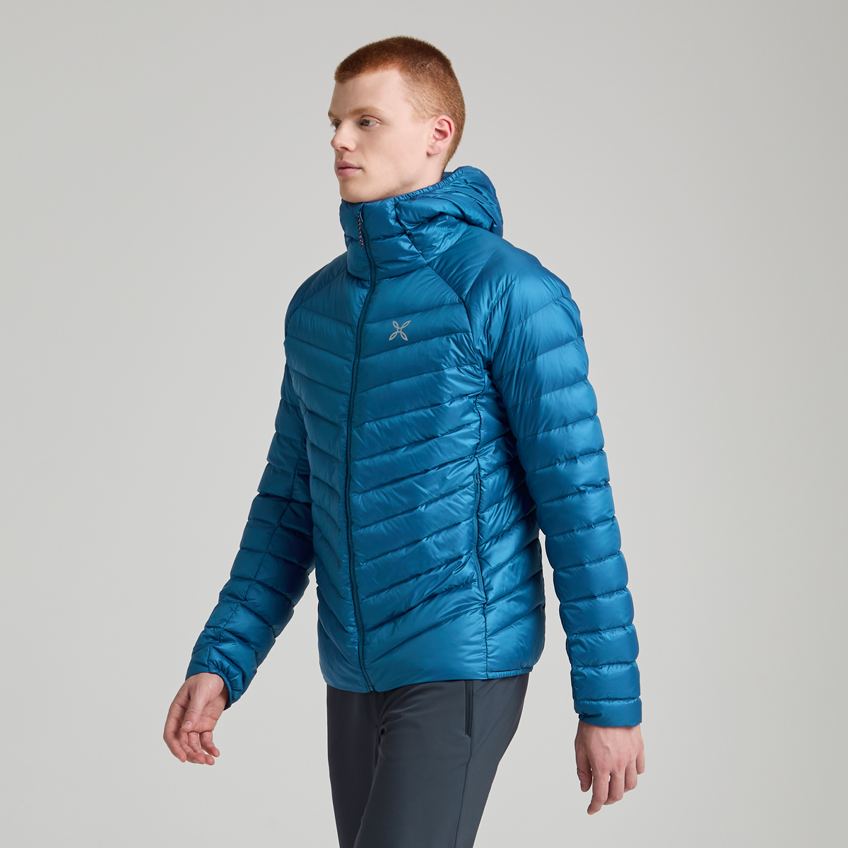 Giacca Breeze Hooded Duvet Uomo Blueberry