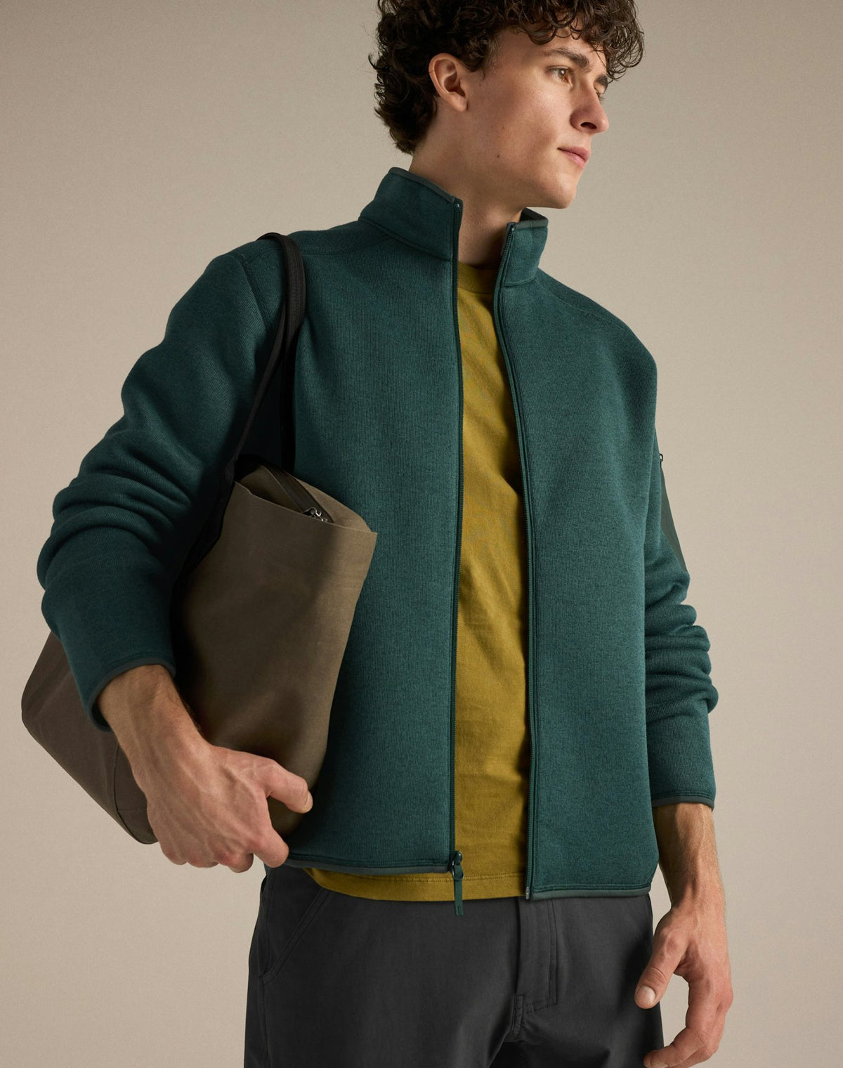 Maglia Covert Uomo Dark Jade
