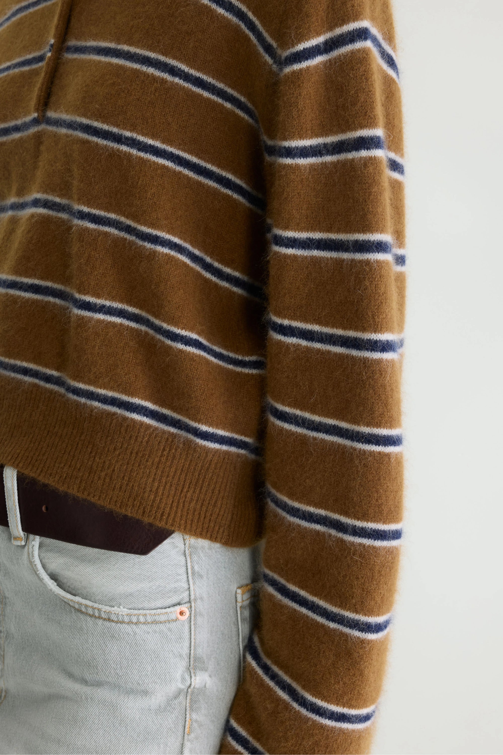 Maglia Dussyr Striped Donna Captain/Choccolate/Oyster