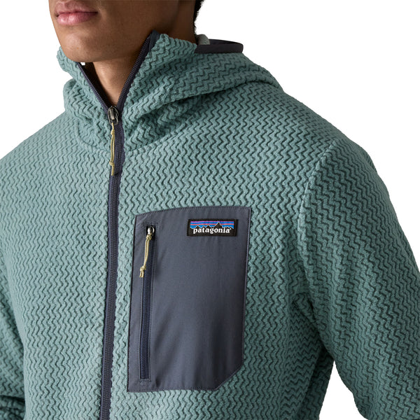 Men's R1 Air Full-Zip Hoody Sweater Blue Sage