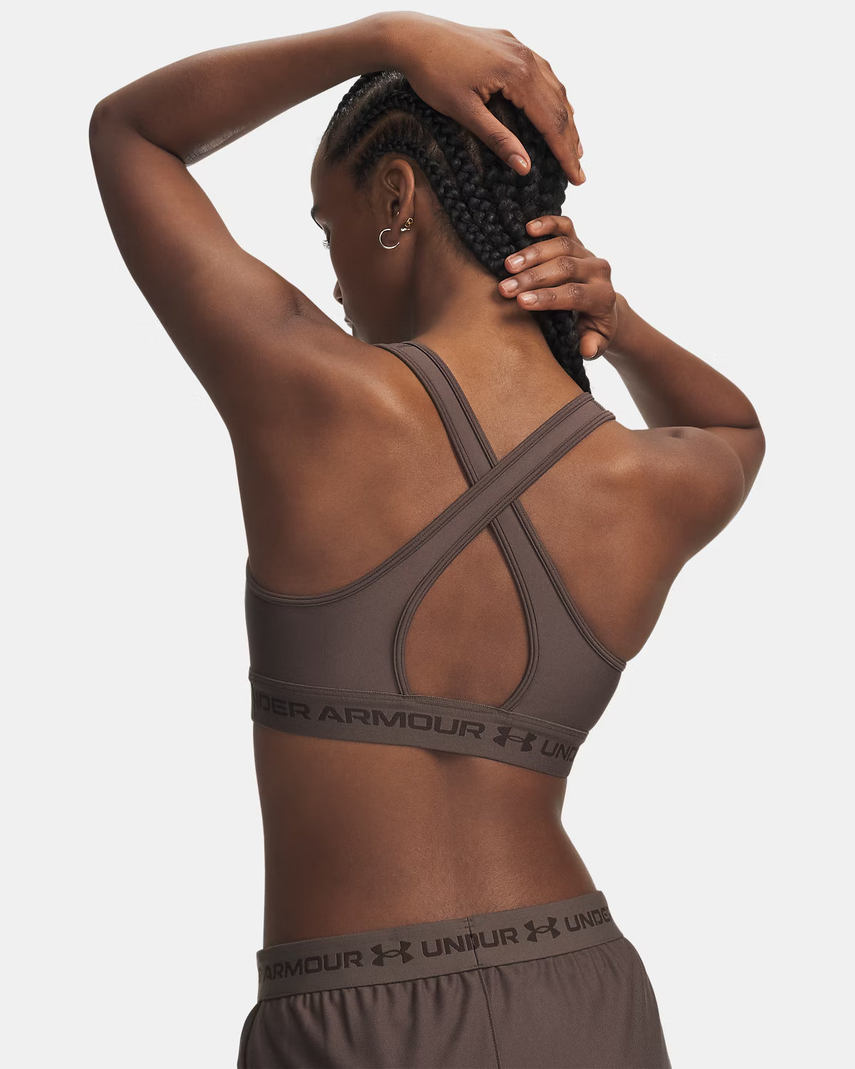 Frau Mid Crossback Top Peppercorn/kona Brown
