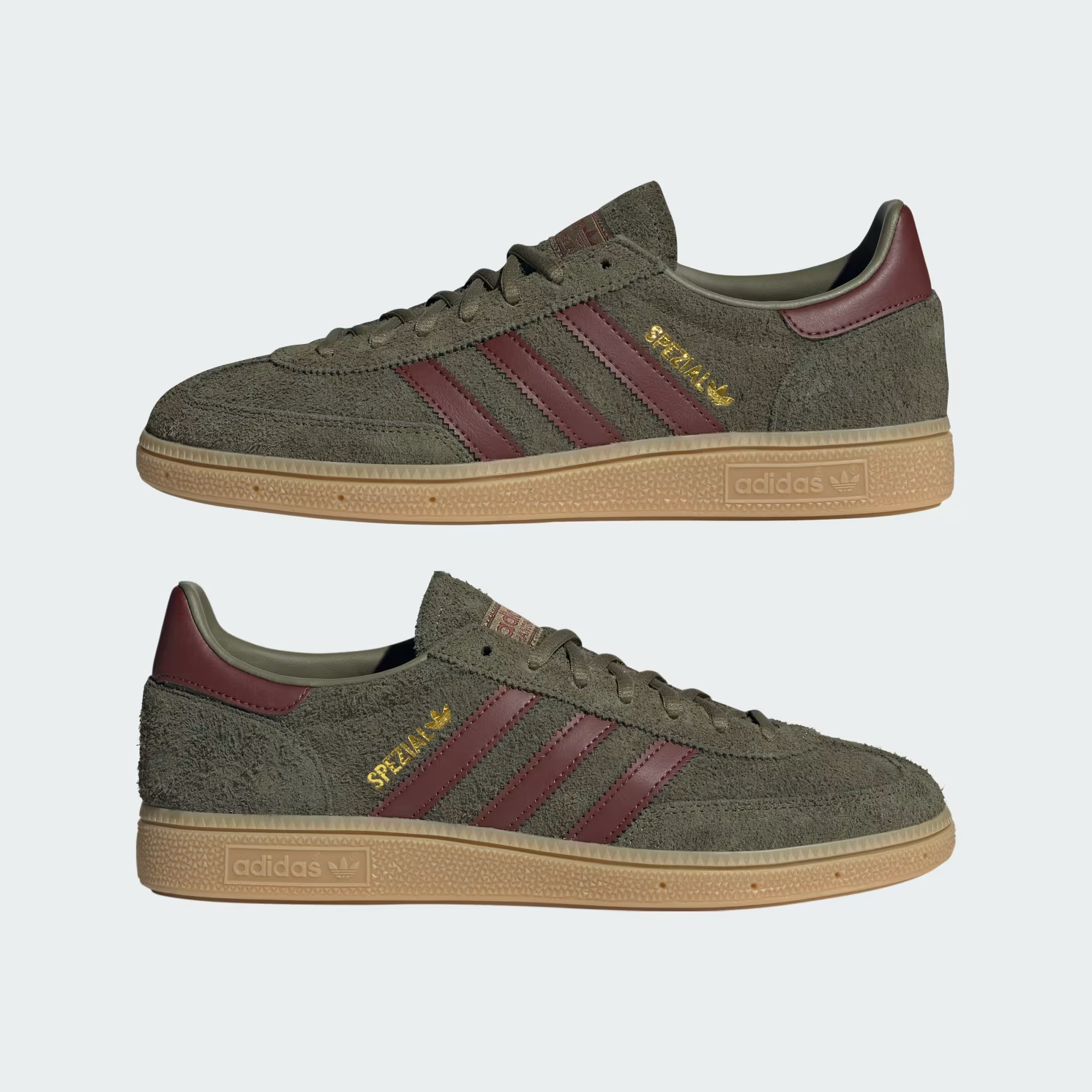 Scarpe Handball Spezial Focus Olive/Fox Brown/Gum