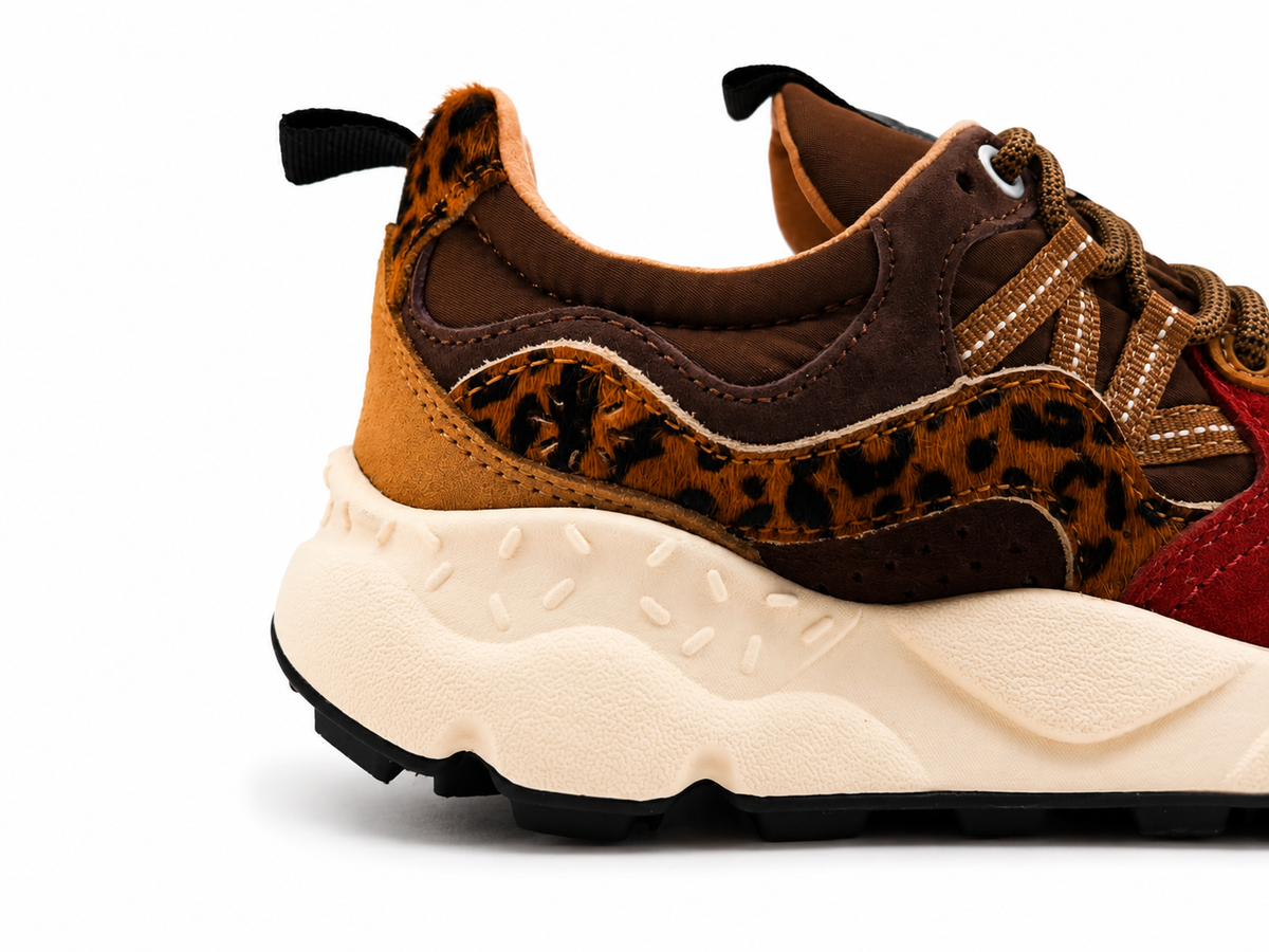 Scarpe Yamano 3 Pony Hair Donna Brown/Bordeaux