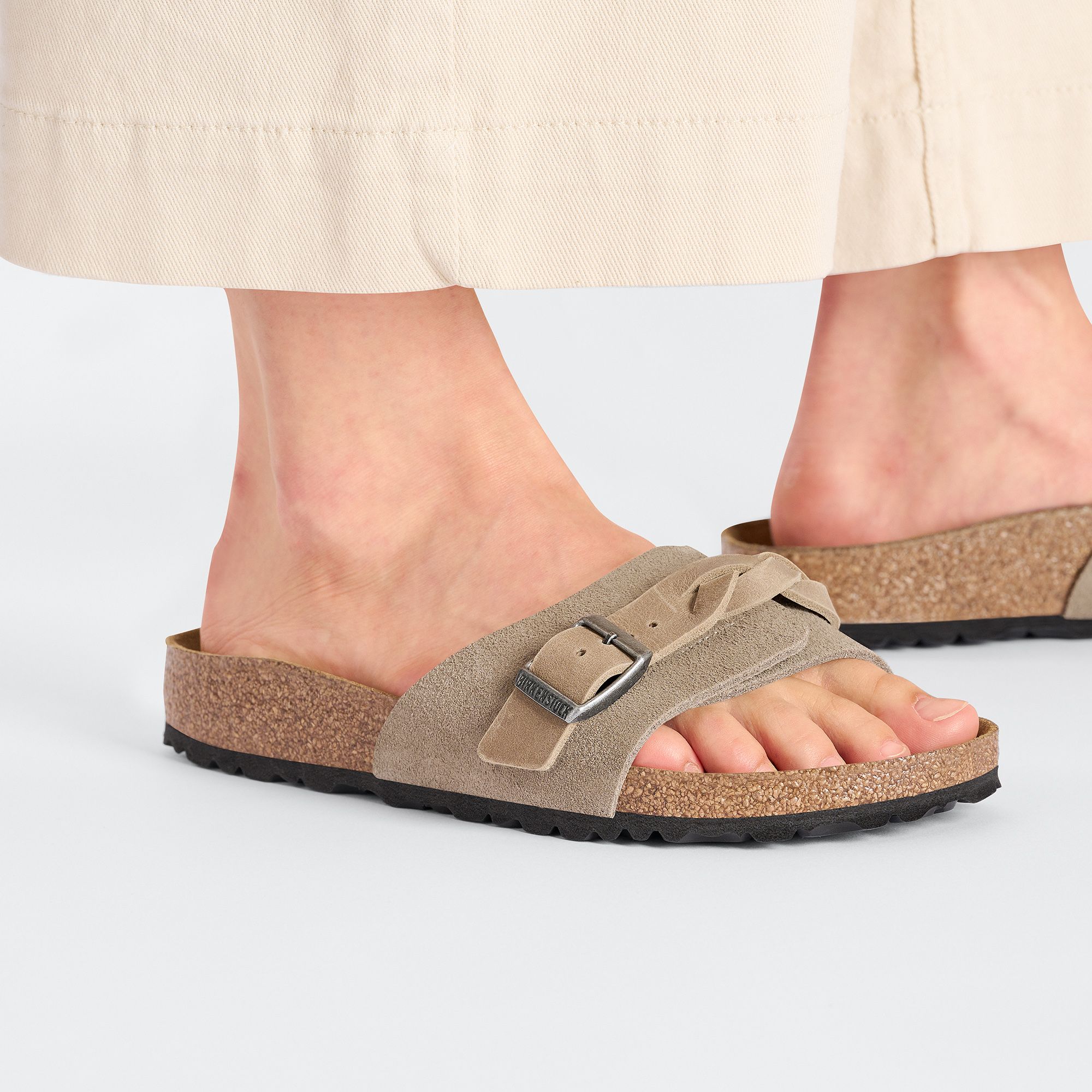 Women's Oita Braided Sandals Taupe 
