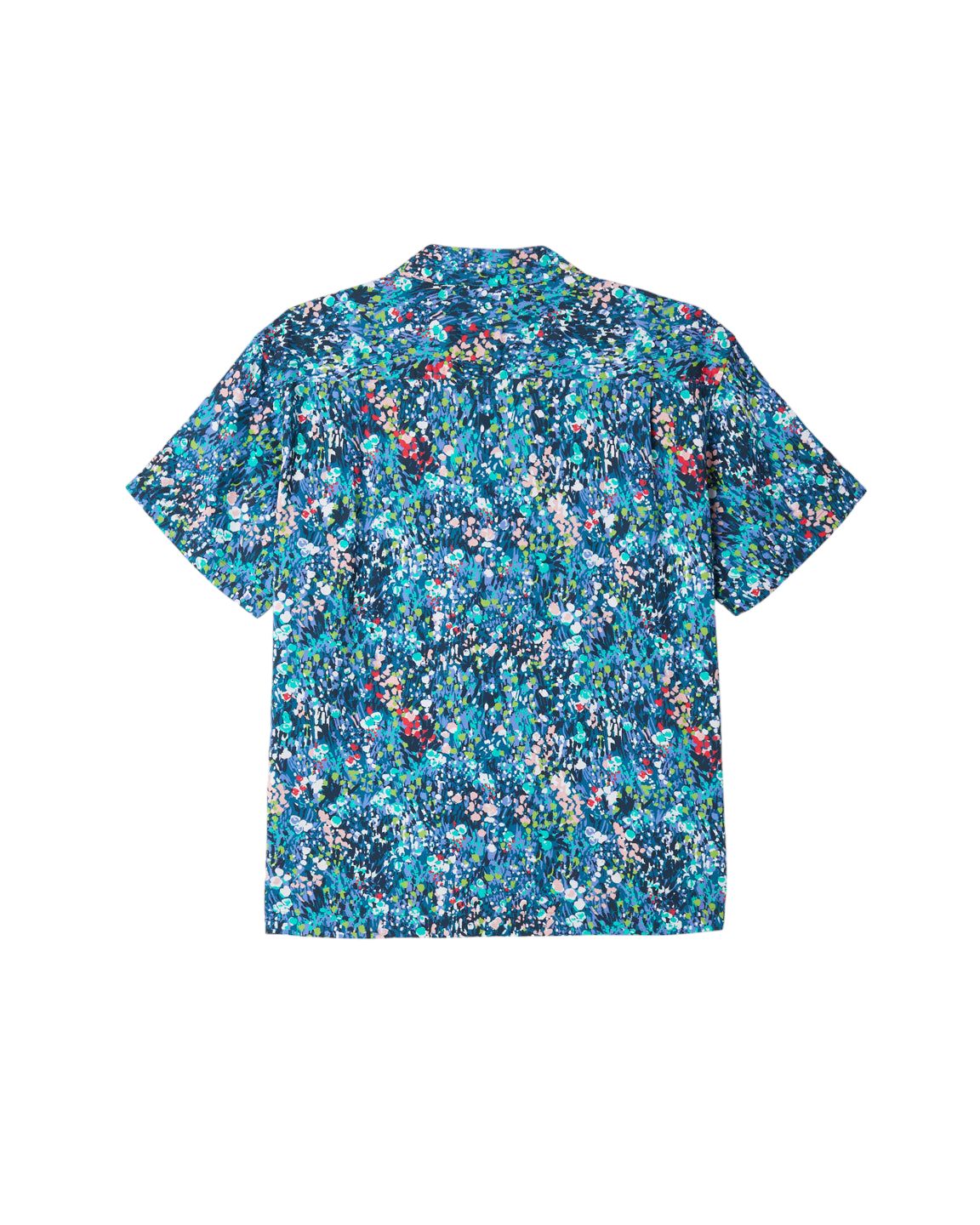 Men's The Garden Shirt Teal Blue Multi 