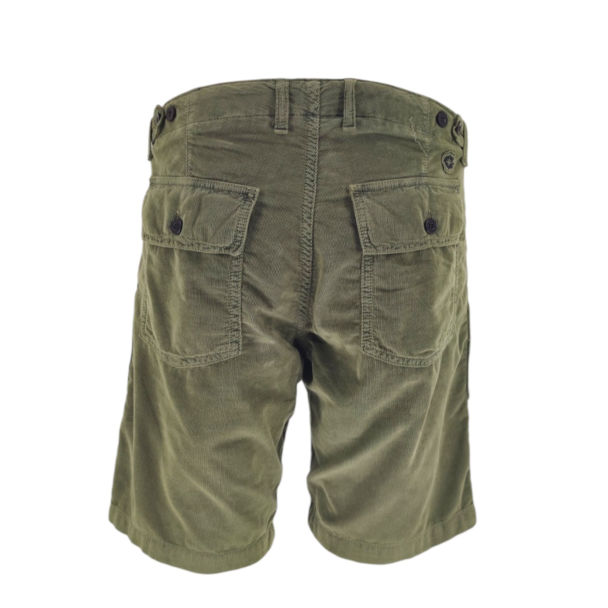 Chesapeake'S | Pantaloncini Shannon Corduroy Uomo Military Green - Fabbrica Ski Sises