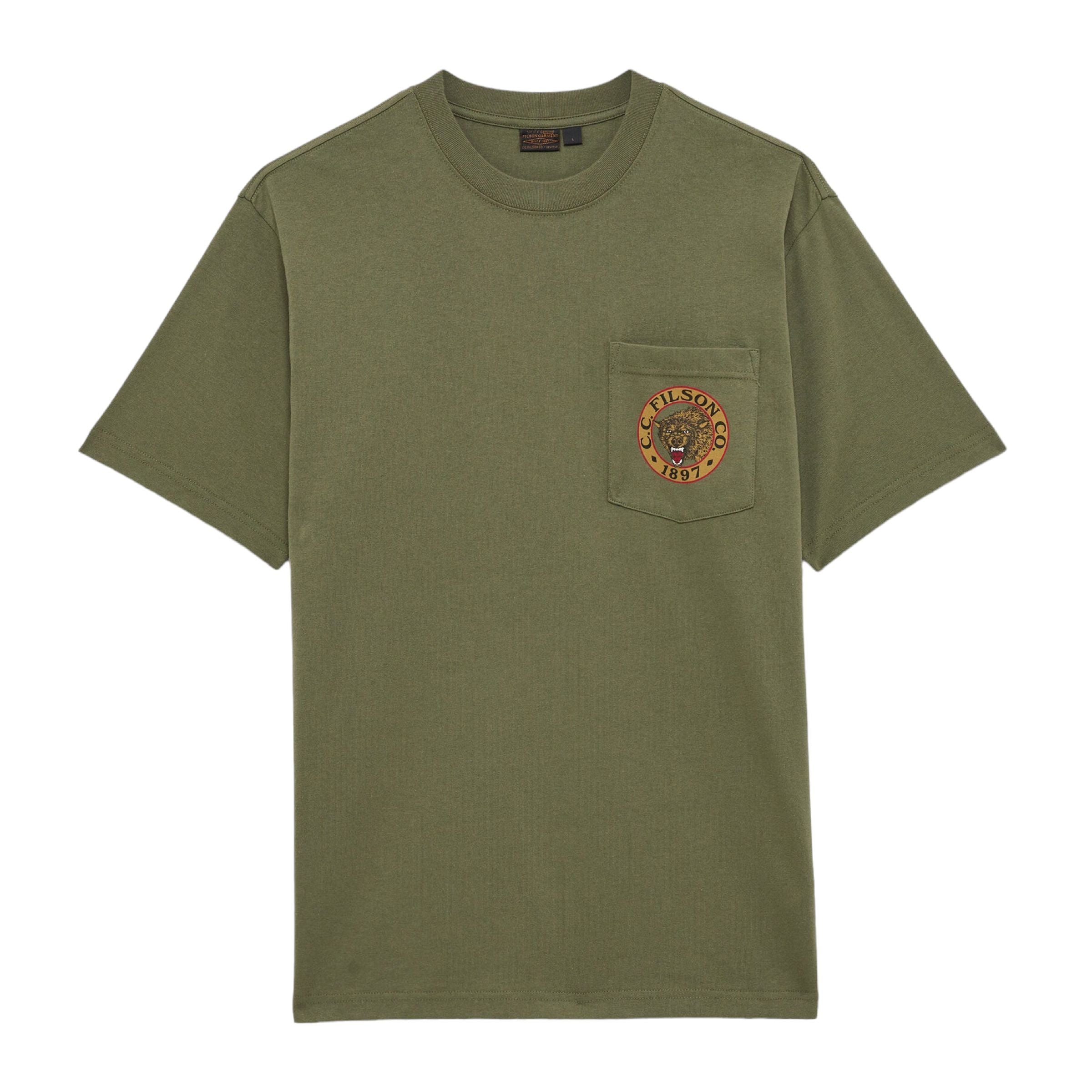 T-shirt Frontier Graphic Uomo Army Green