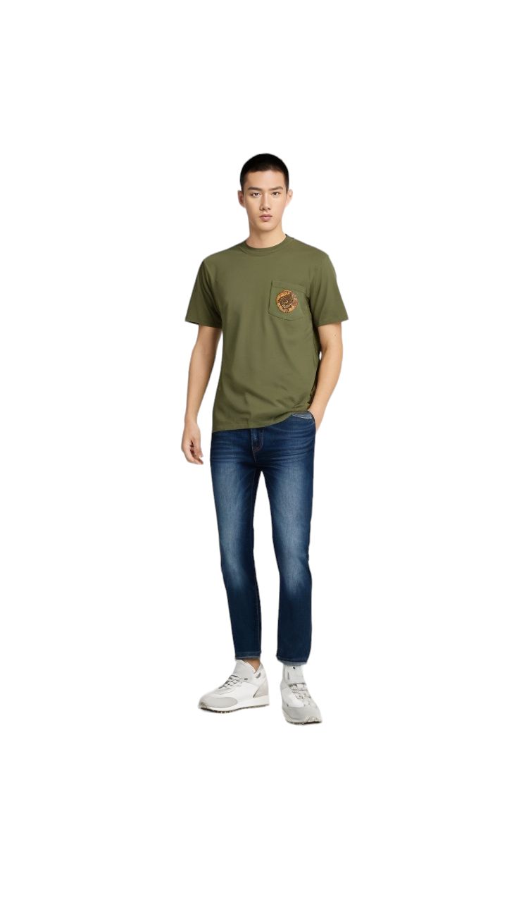 T-shirt Frontier Graphic Uomo Army Green