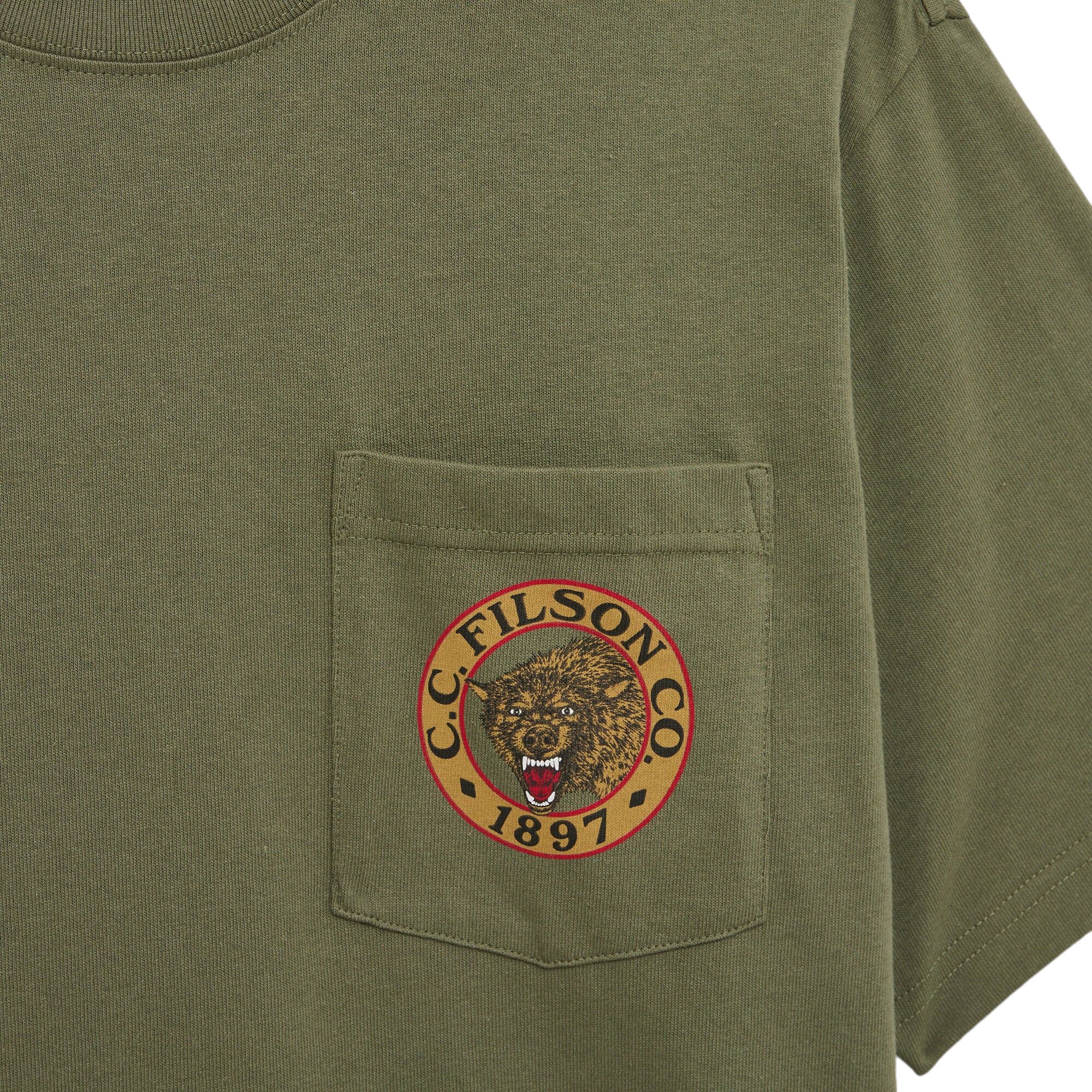 T-shirt Frontier Graphic Uomo Army Green