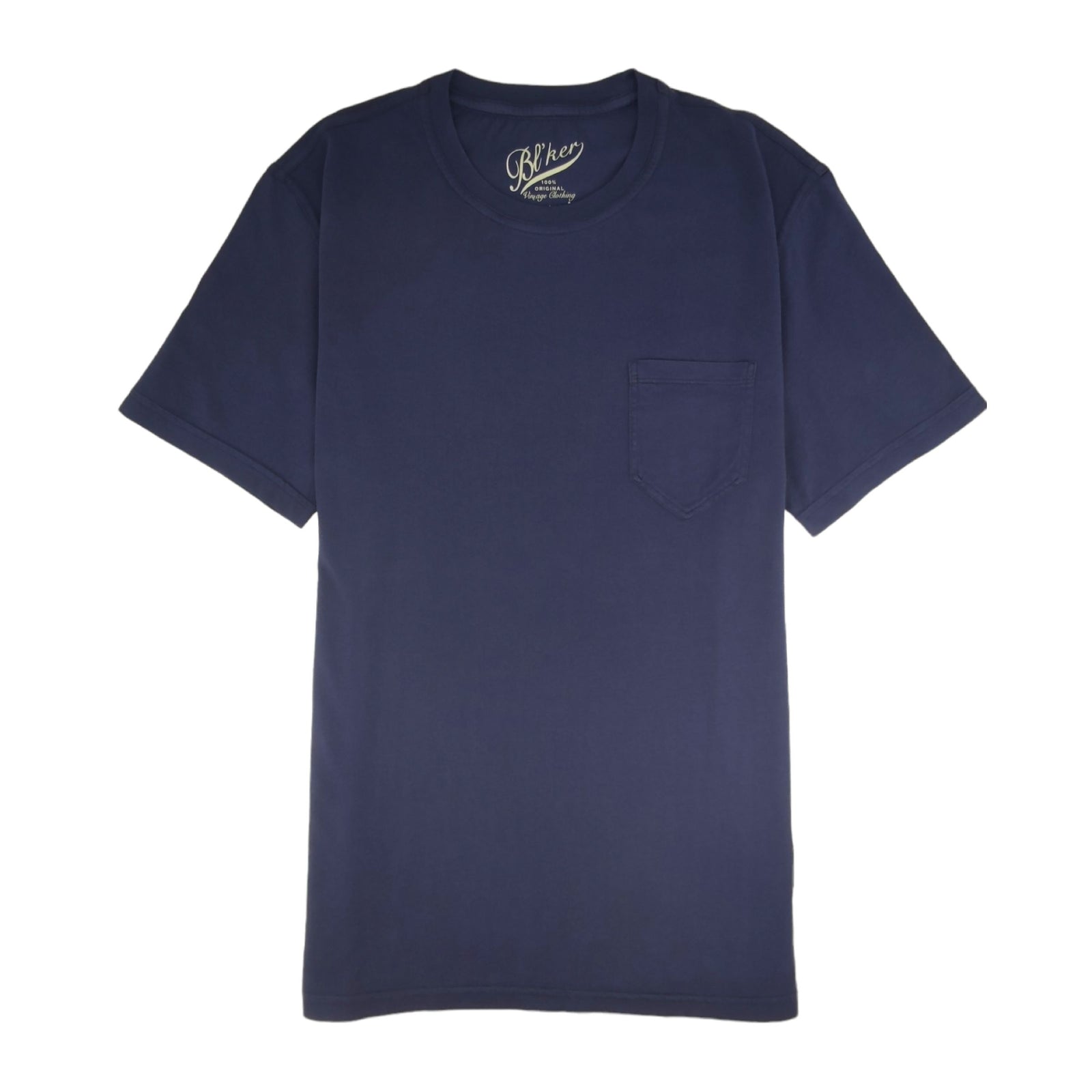 Bl'Ker | T-shirt Freeport Poket Jersey Uomo Navy - Fabbrica Ski Sises