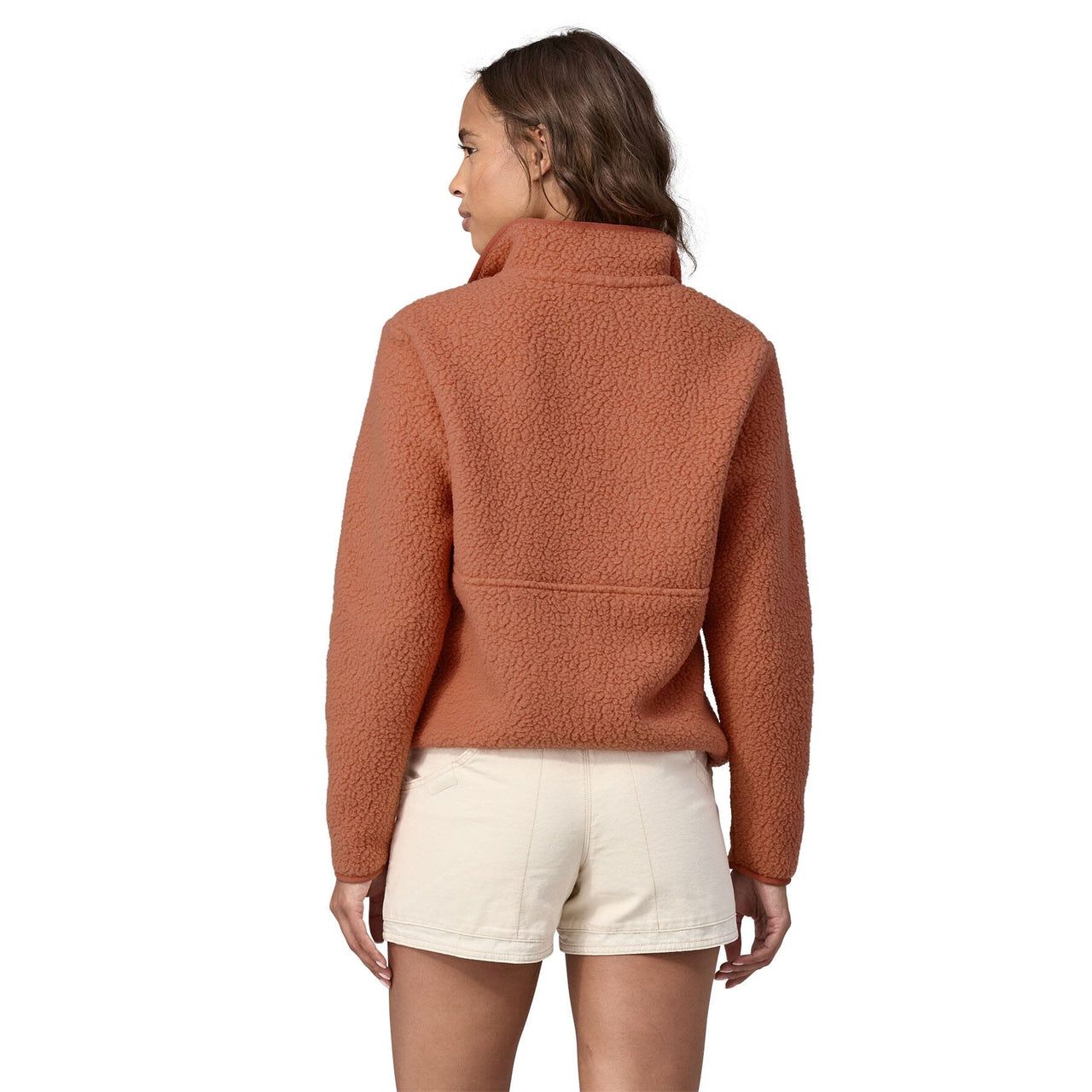Women's Retro Pile Fleece Sweater Sienna Clay 