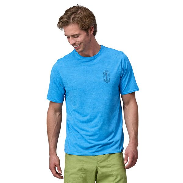 Men's Cap Cool Daily Graphic T-shirt Clean Climb Bloom/Vessel Blue 