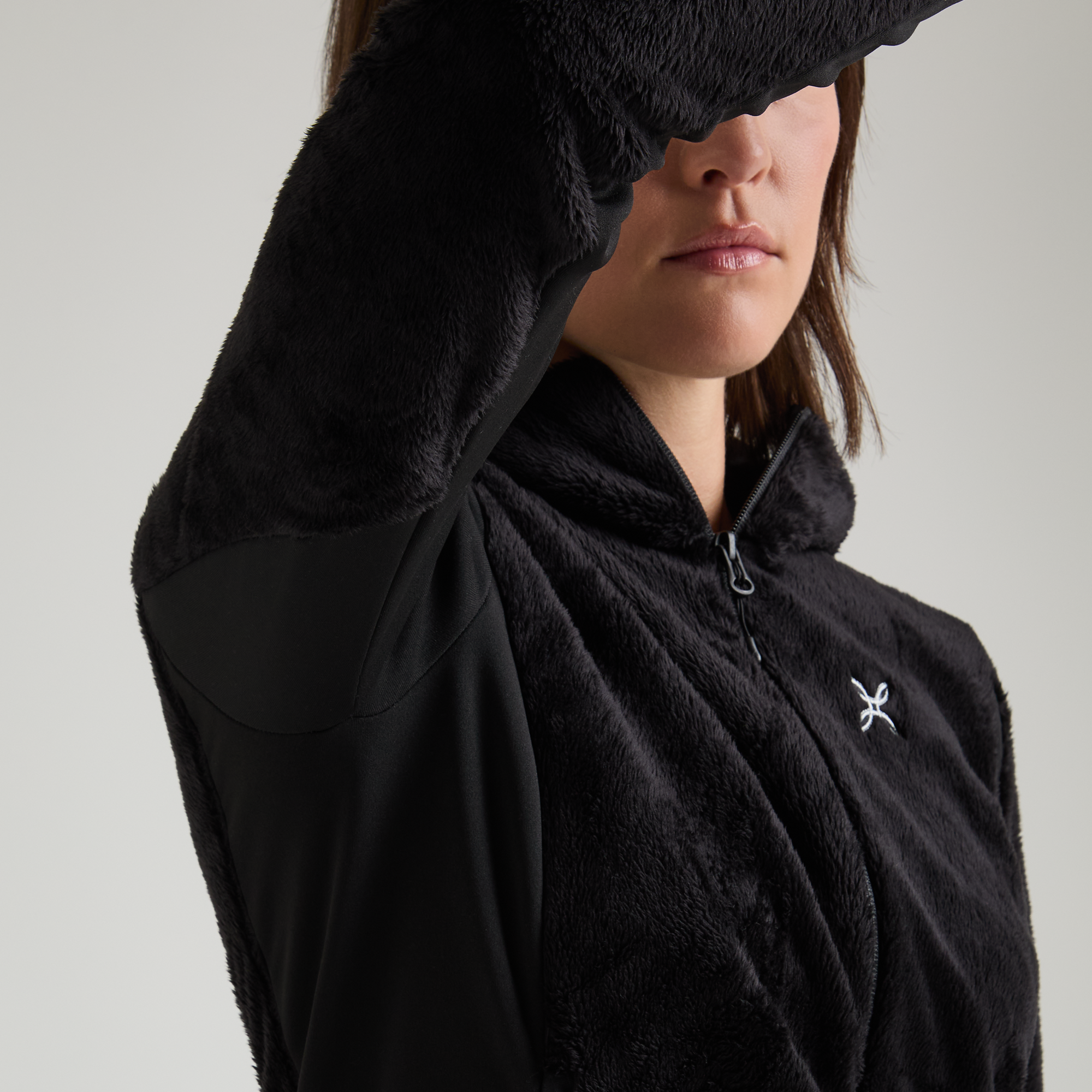 Giacca Polar Style Hooded Donna Black