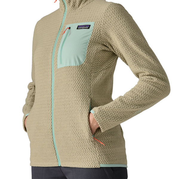 Frau R1 Air Full-Zip Hoody Pullover Weathered Stone