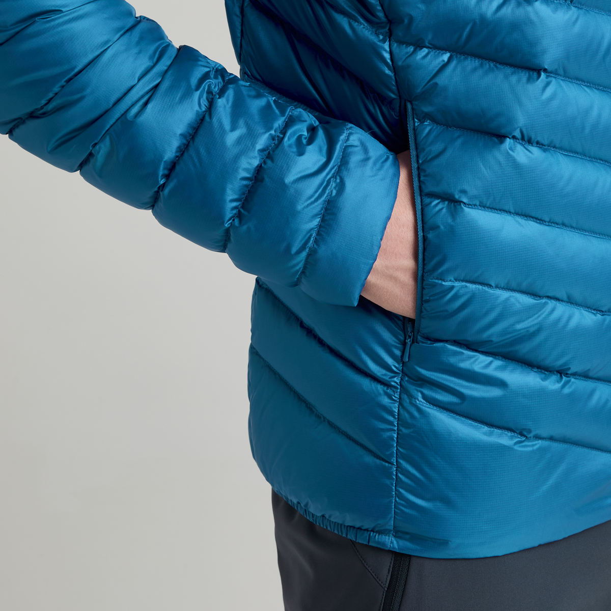 Giacca Breeze Hooded Duvet Uomo Blueberry