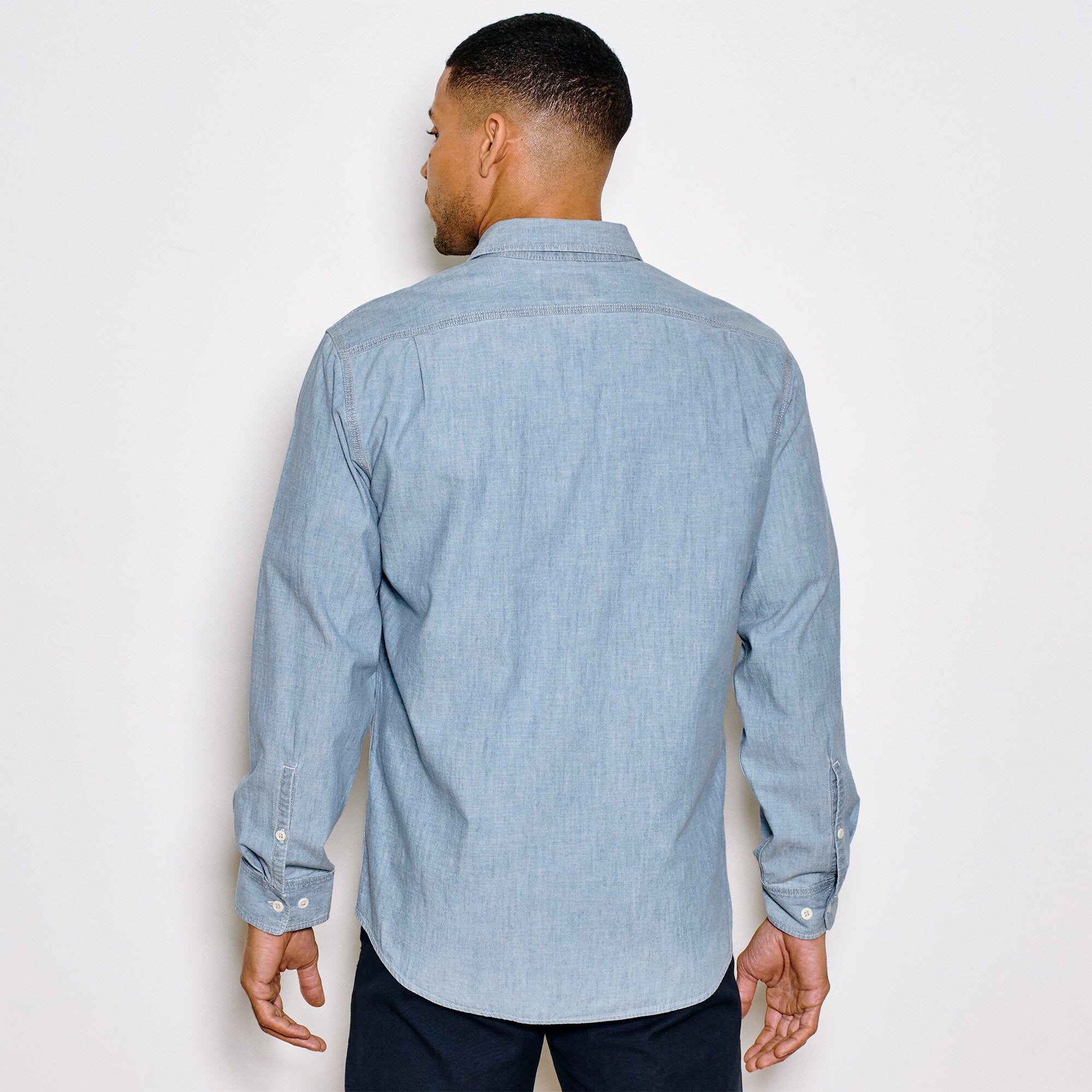 Mann Chambray Cpo Hemd Light Indigo
